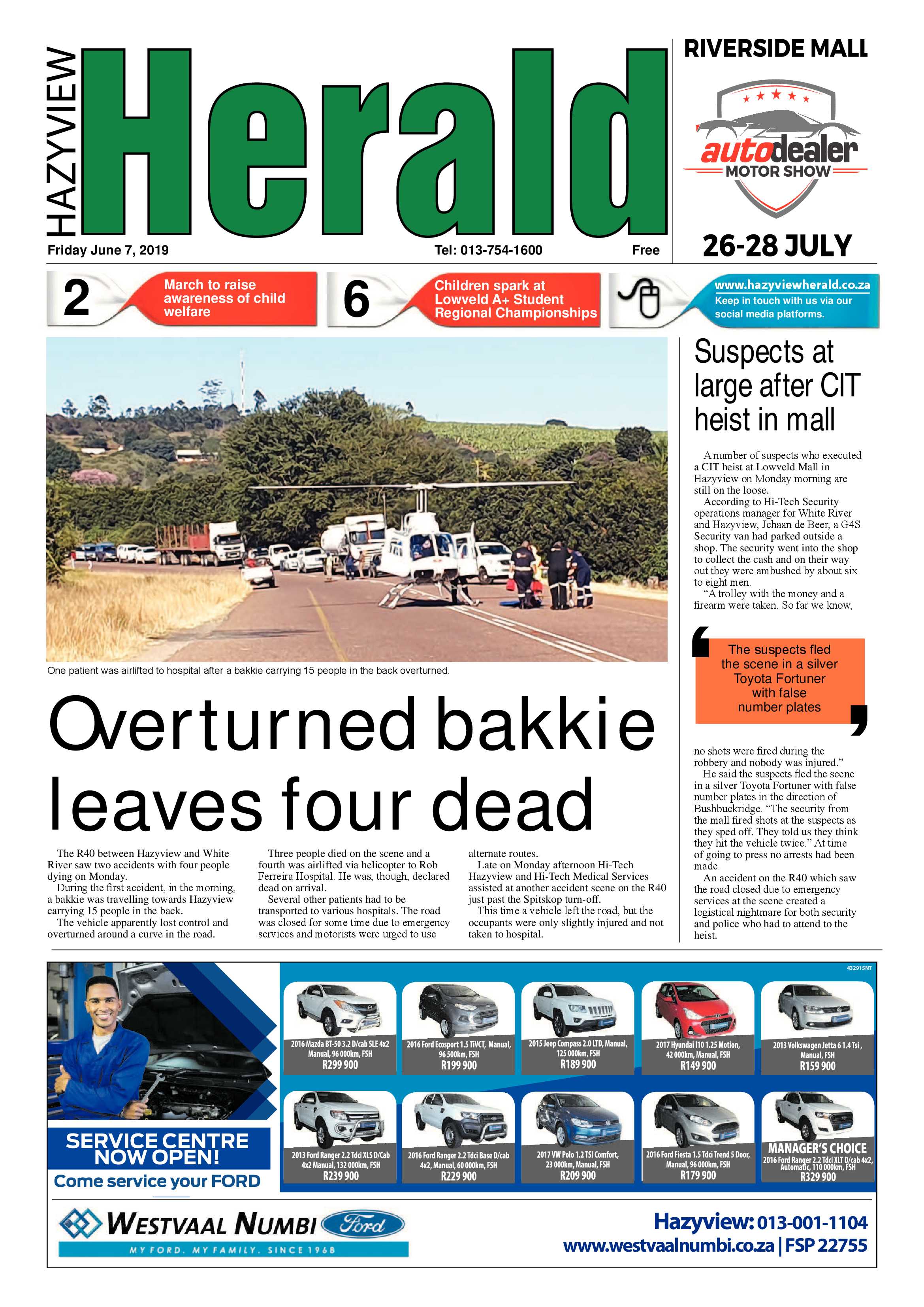 Hazyview Herald 7 June 2019 page 1
