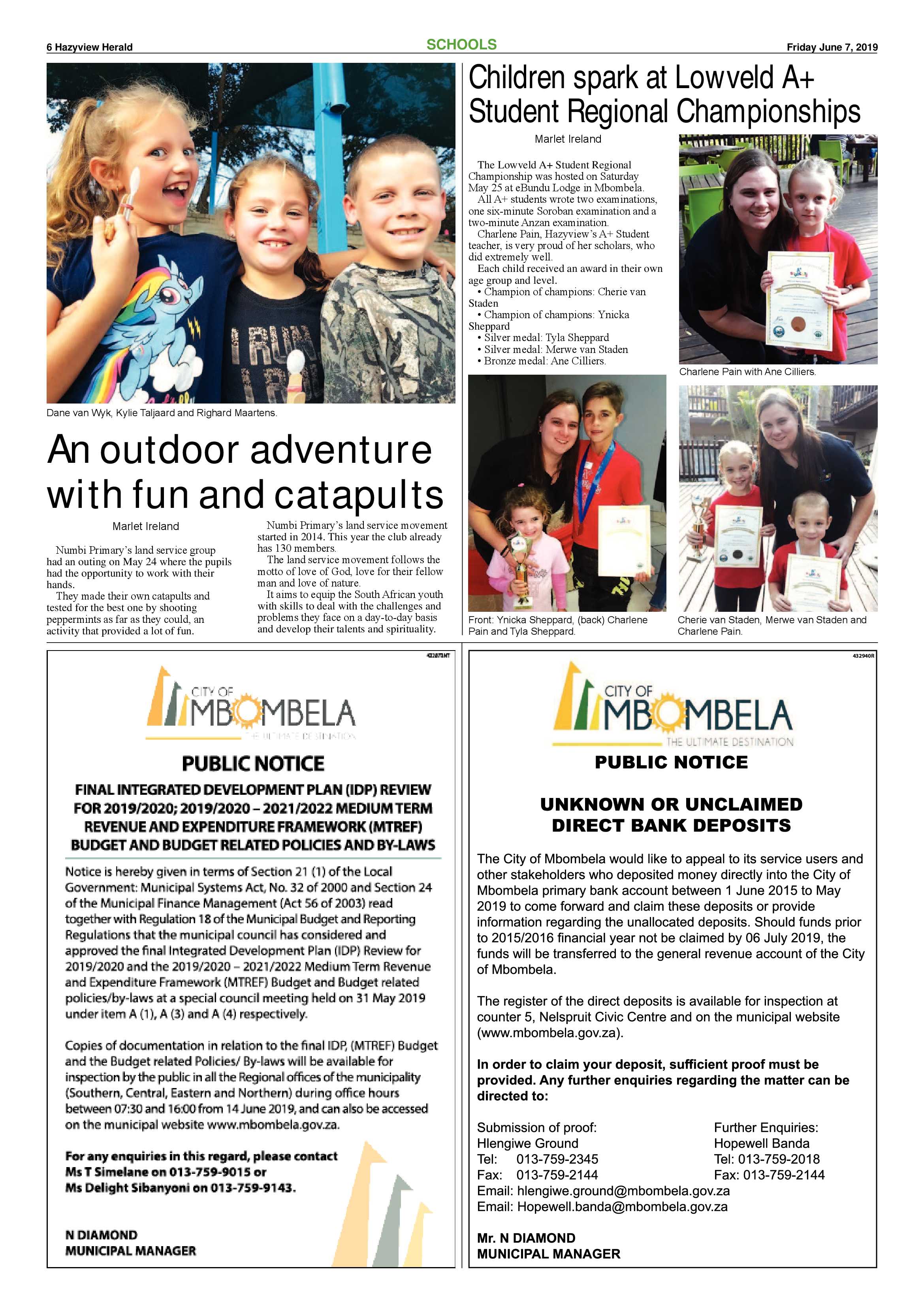 Hazyview Herald 7 June 2019 page 6