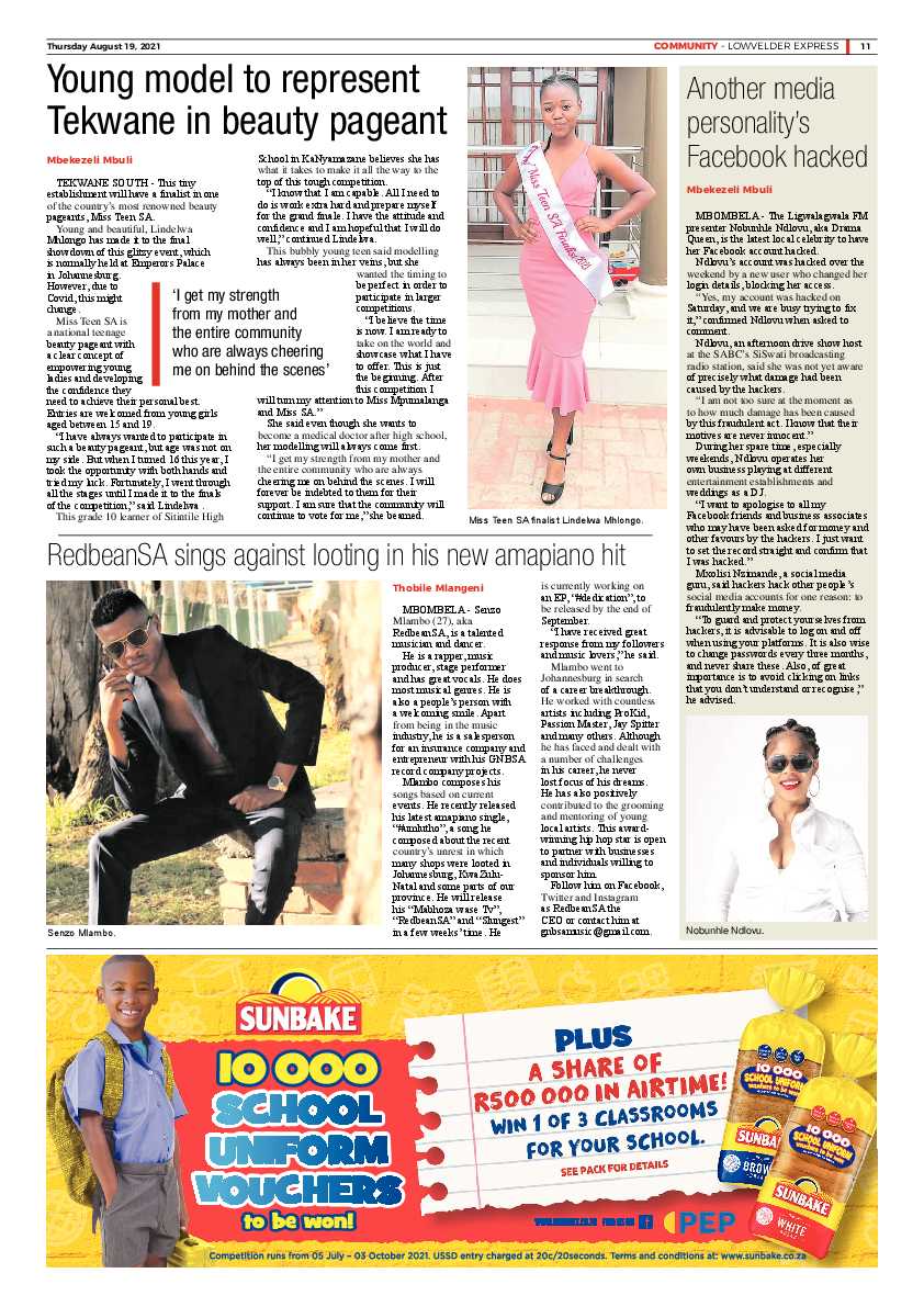Lowvelder Express 19 August 2021 page 11