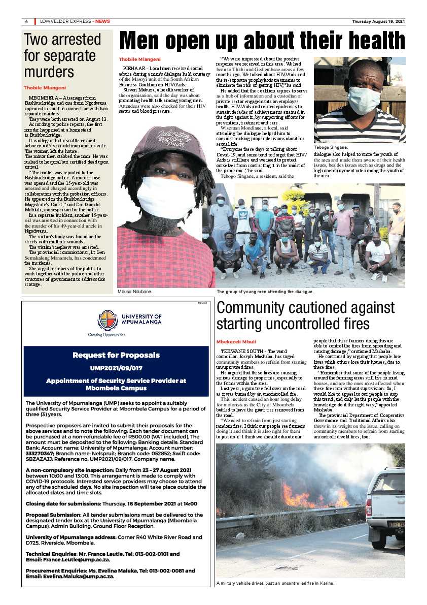 Lowvelder Express 19 August 2021 page 4