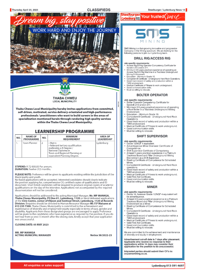 Steelburger News 20 April 2023 page 13