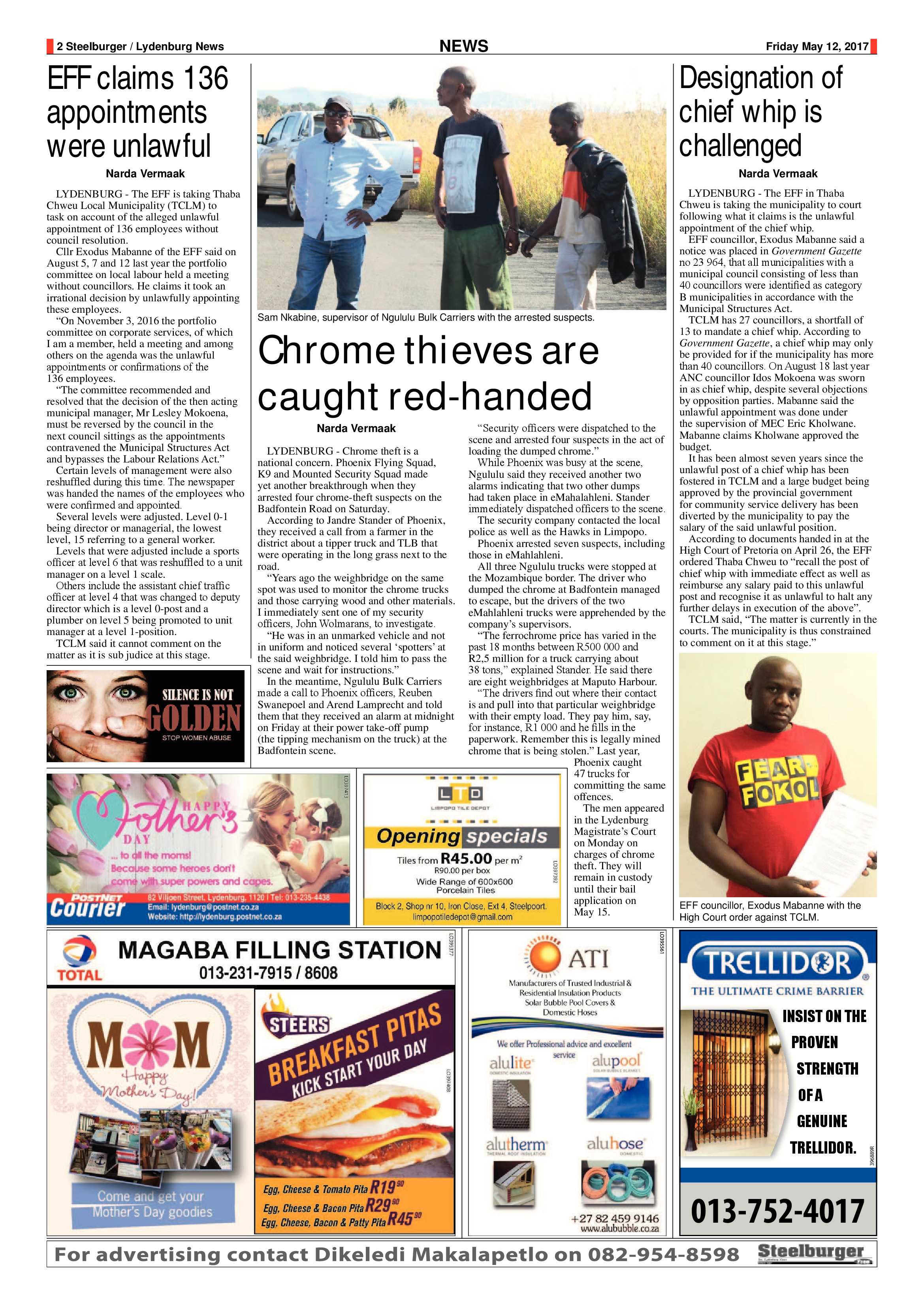 Steelburger 12 May 2017 page 2