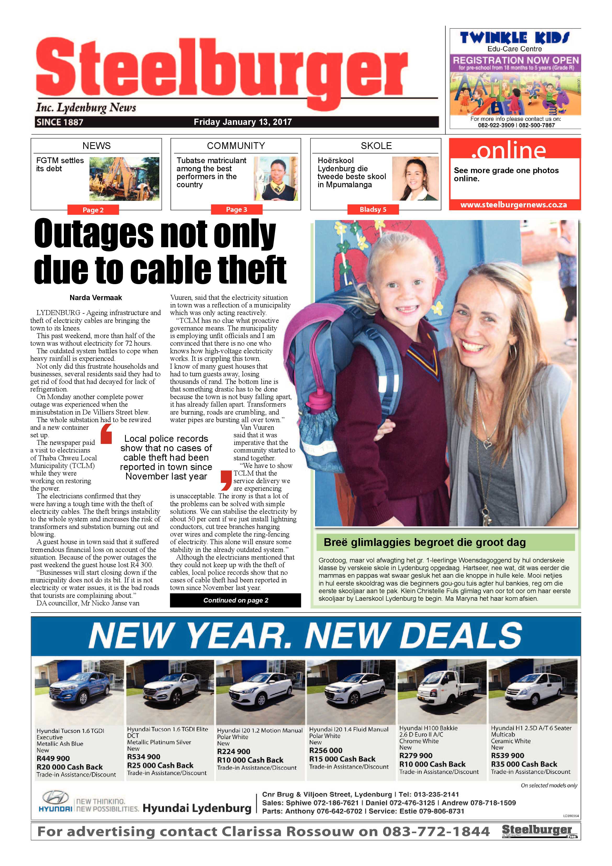 Steelburger 13 January 2017 page 1