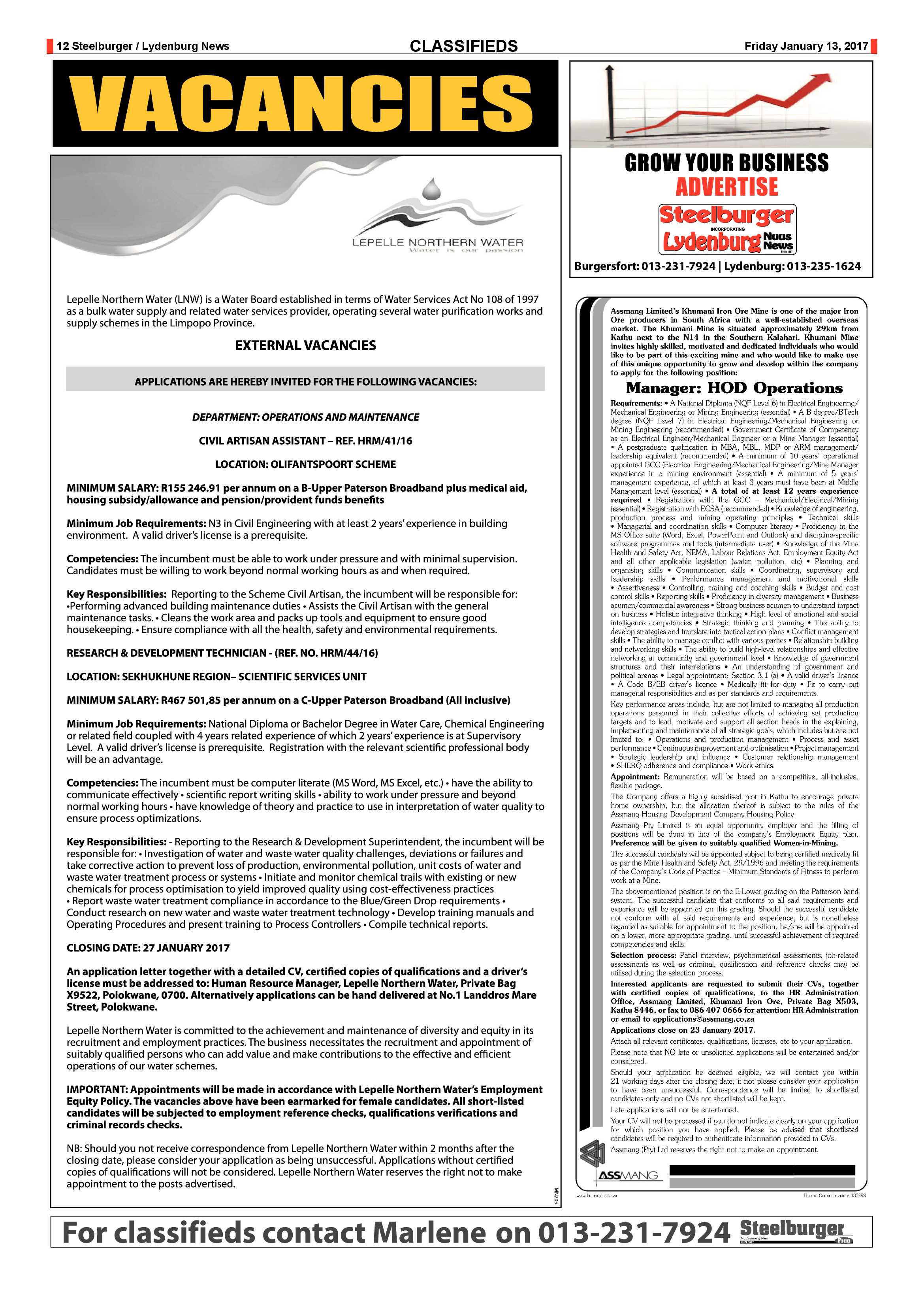 Steelburger 13 January 2017 page 12