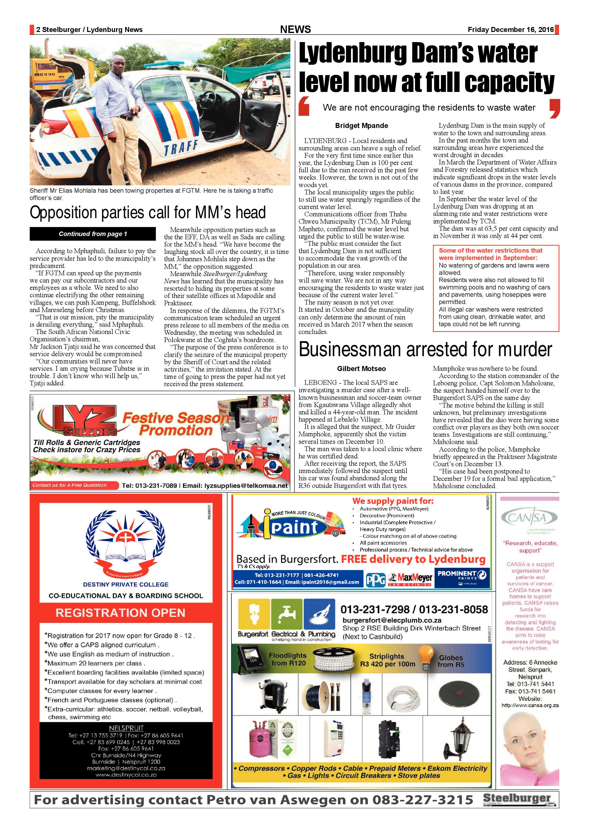 Steelburger 16 December 2016 page 2