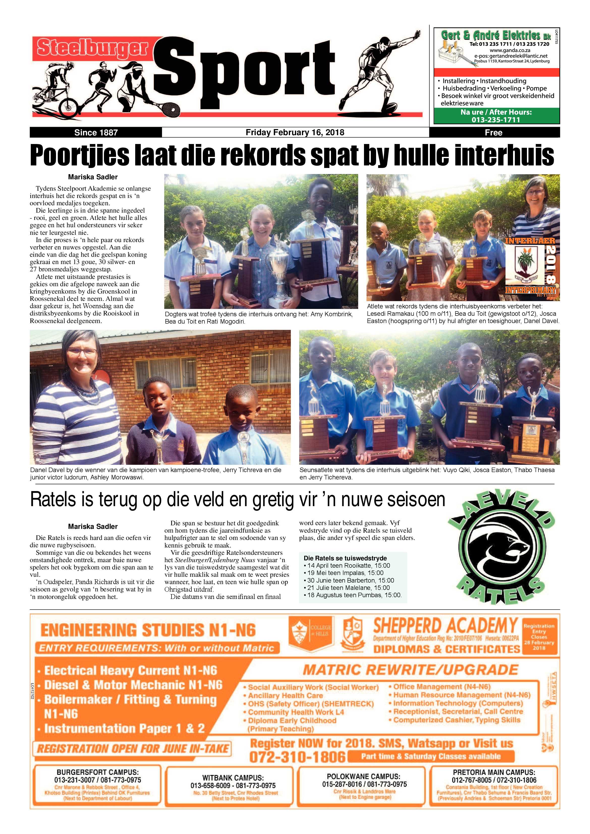 Steelburger News 16 February 2018 page 19
