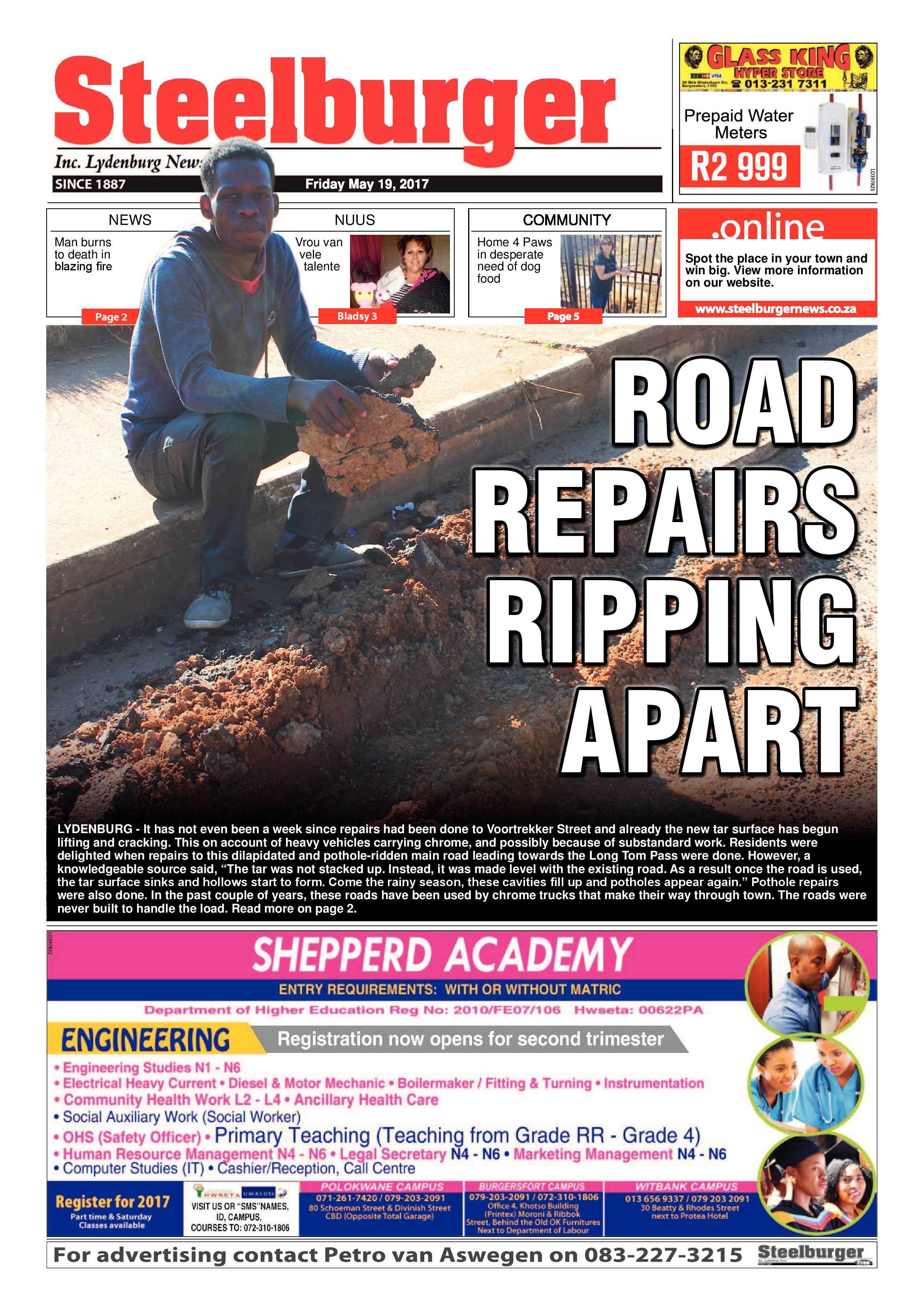 Steelburger 19 May 2017 page 1