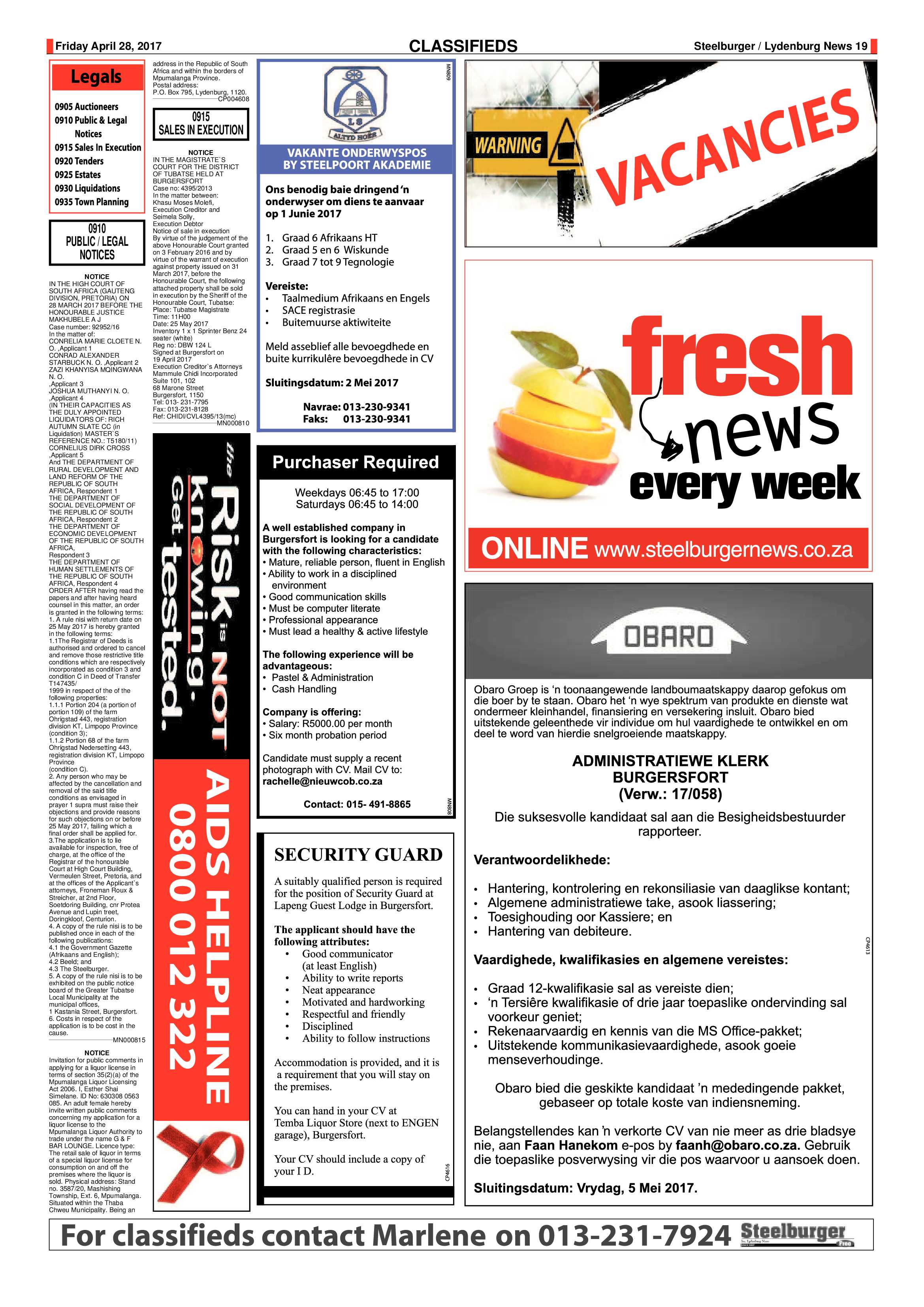 Steelburger 28 April 2017 page 19