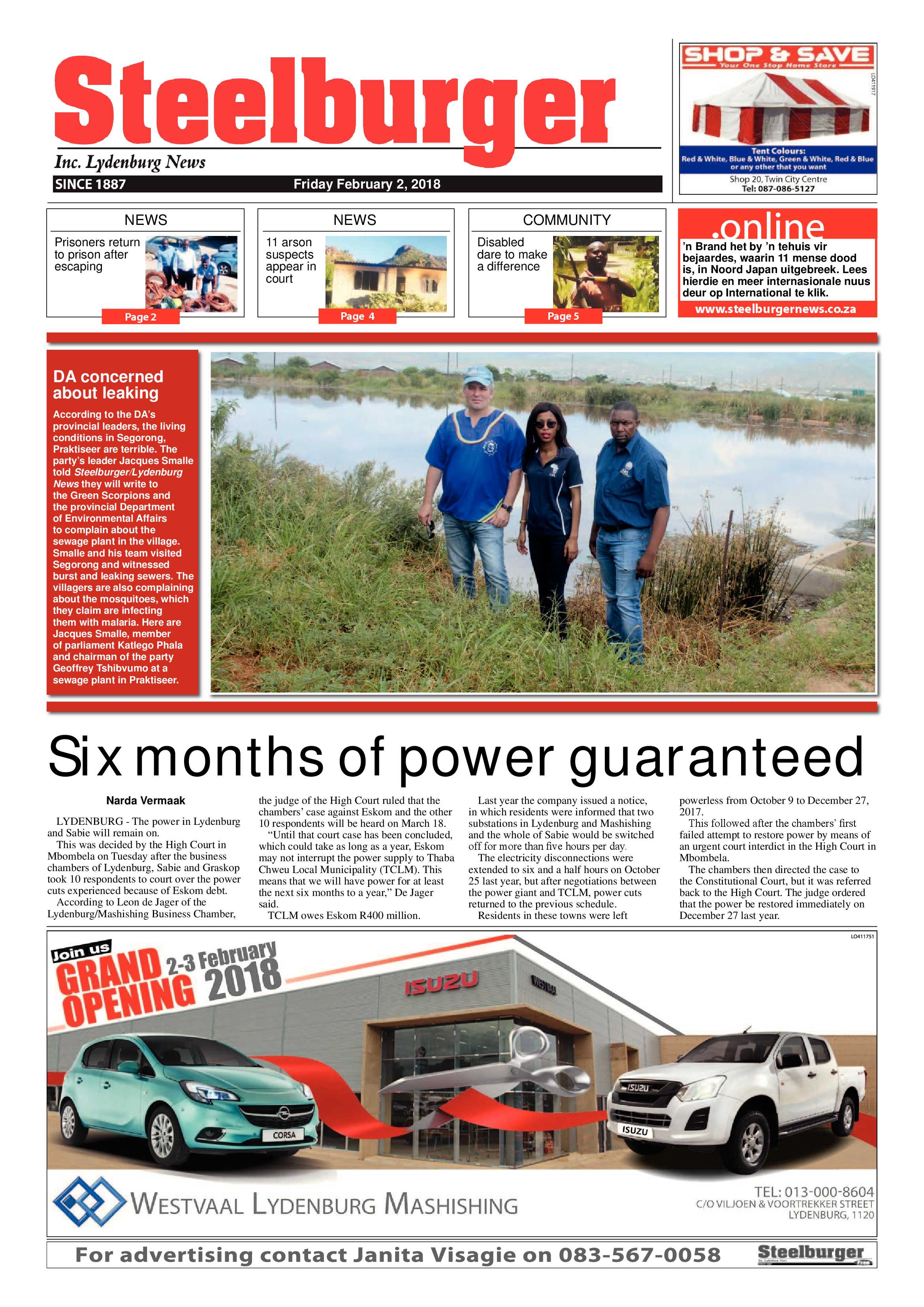 Steelburger 2 February 2018 page 1