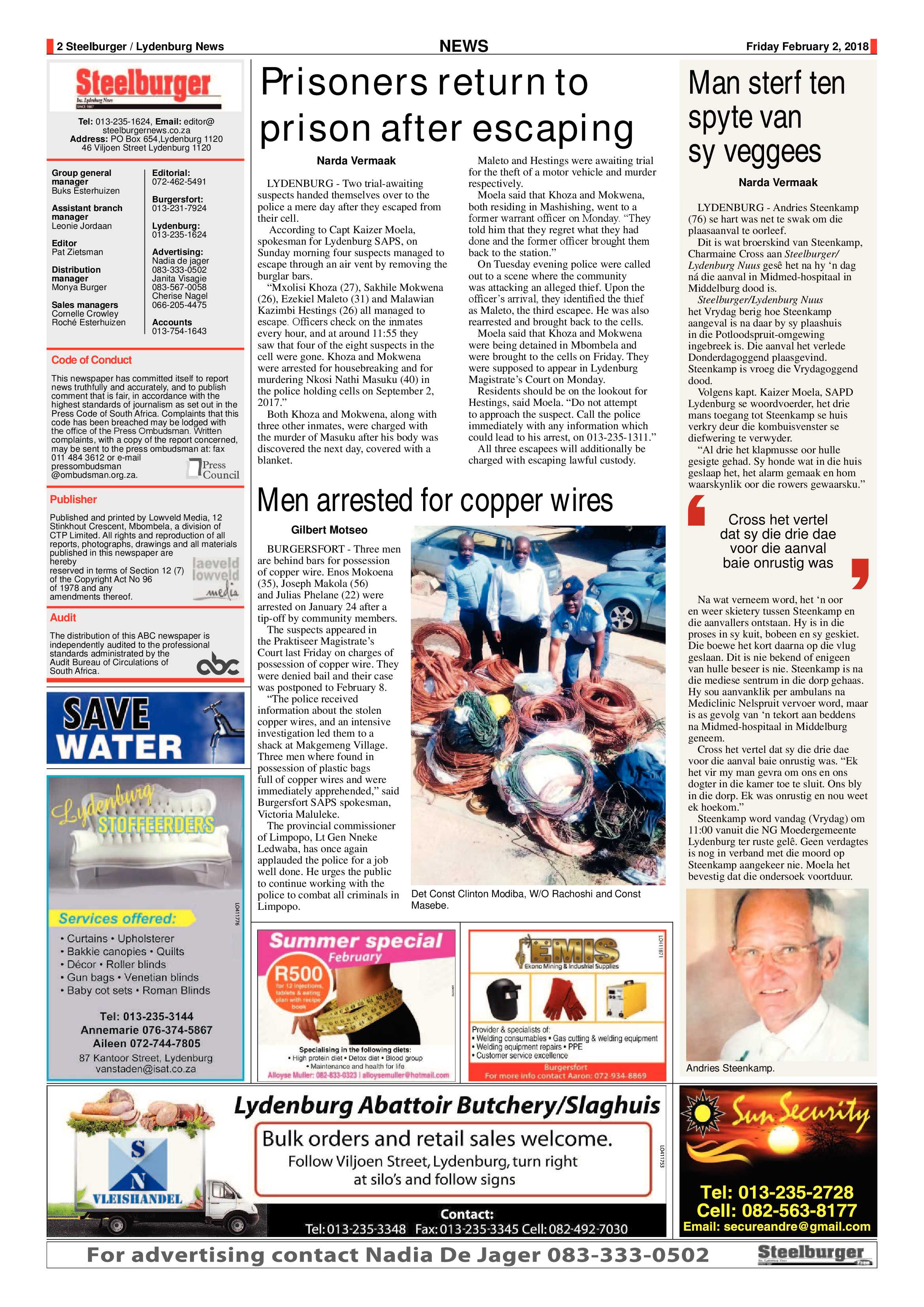 Steelburger 2 February 2018 page 2