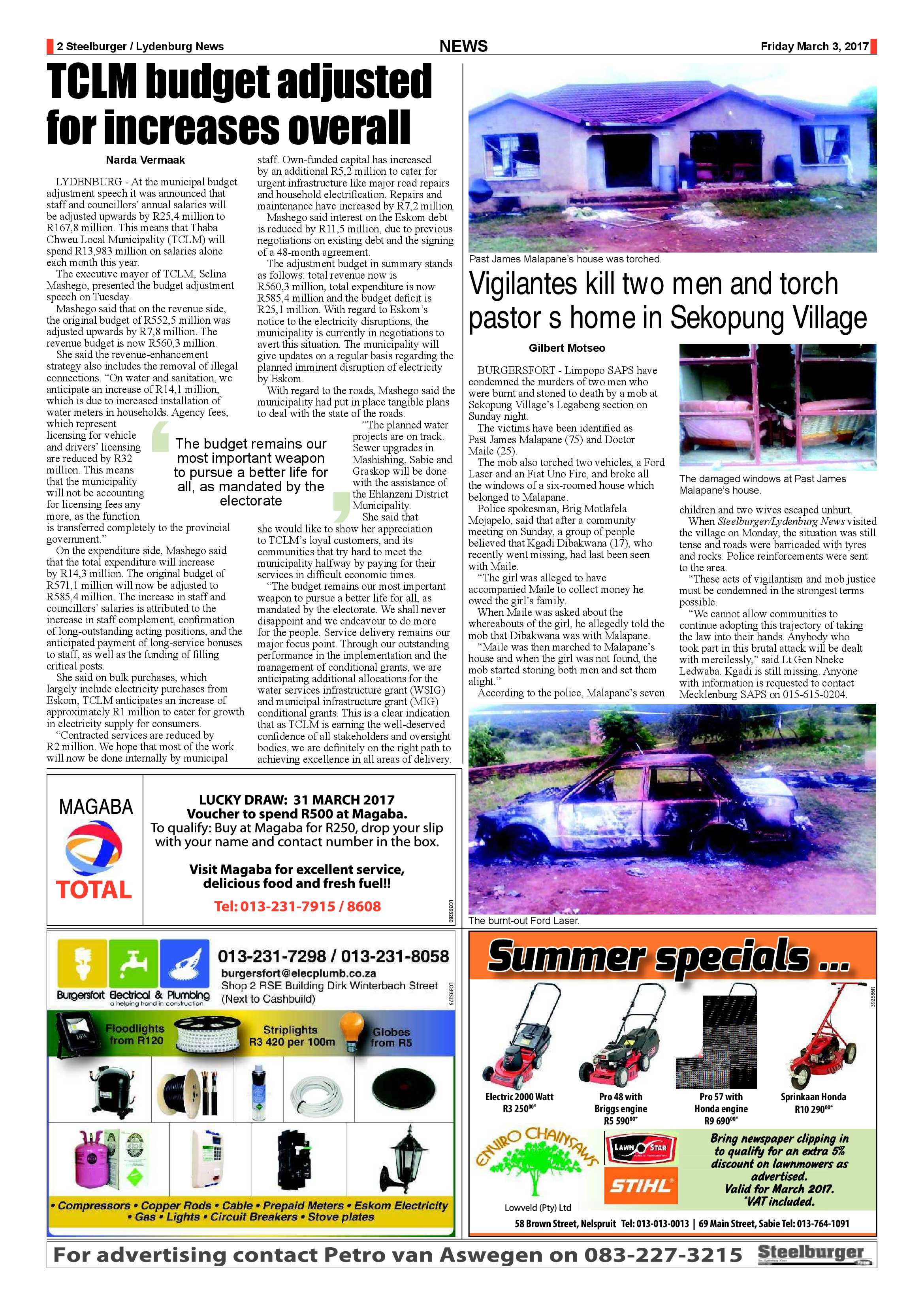 Steelburger News 3 March 2017 page 2