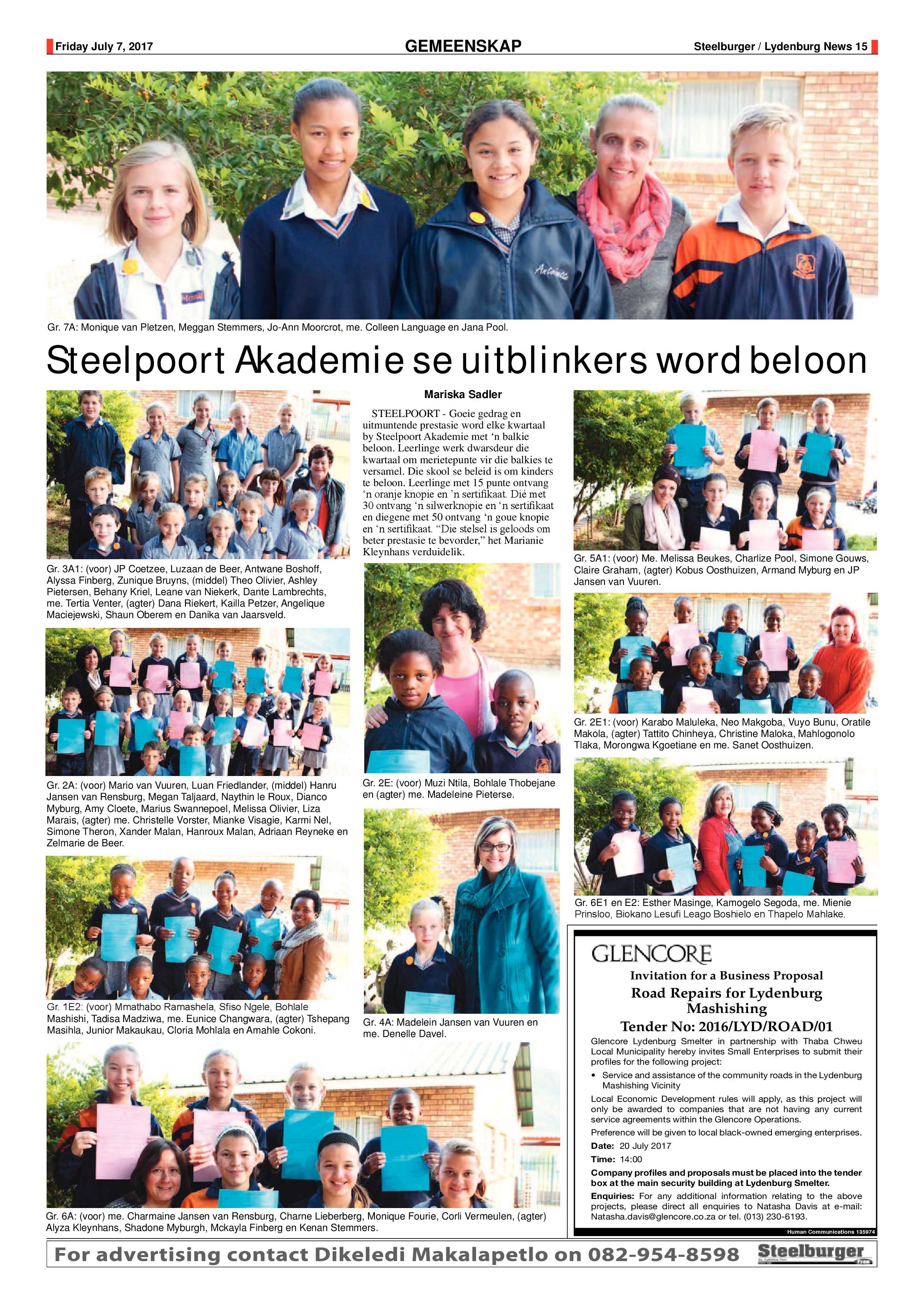 Steelburger News 7 July 2017 page 15