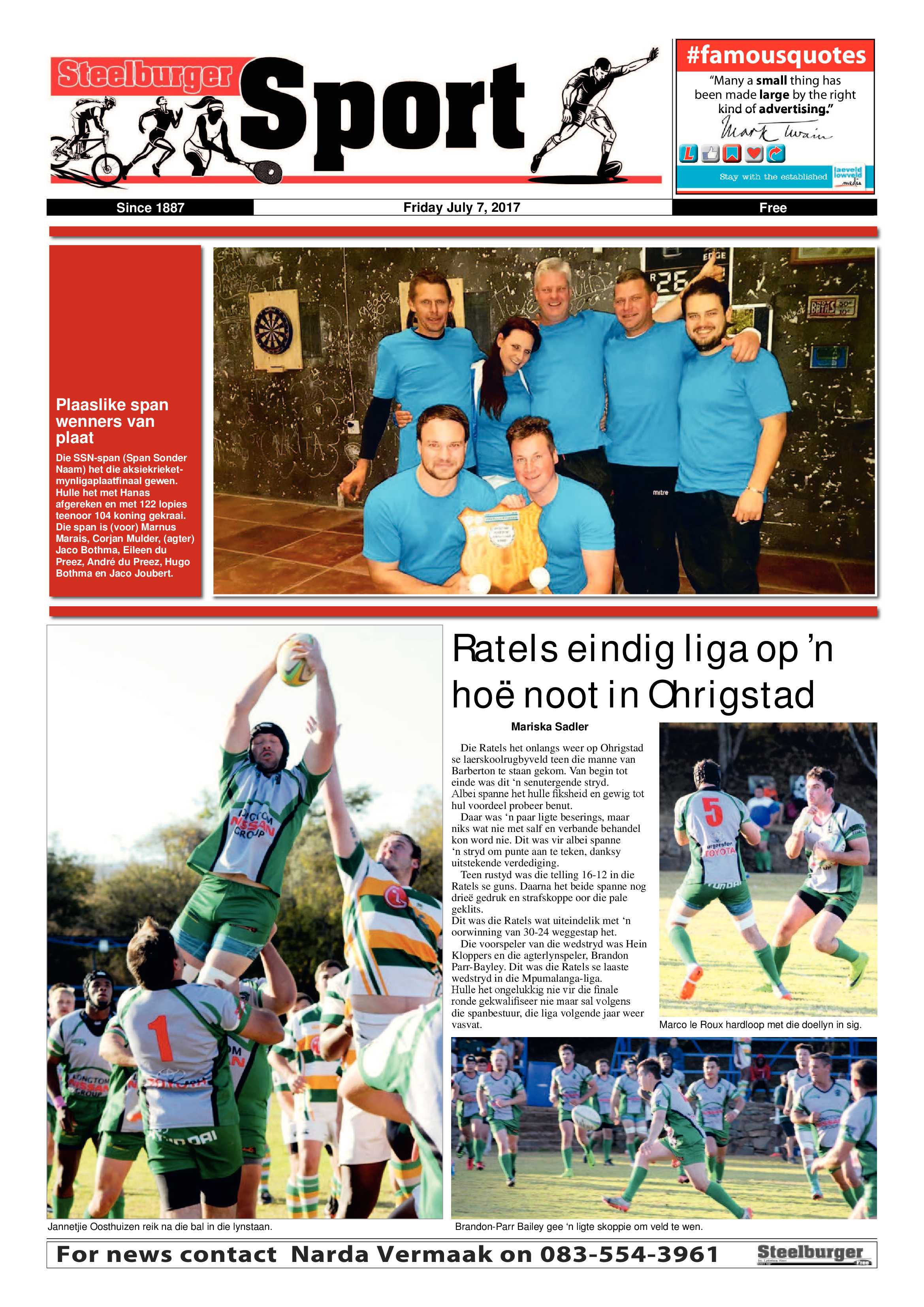 Steelburger News 7 July 2017 page 16