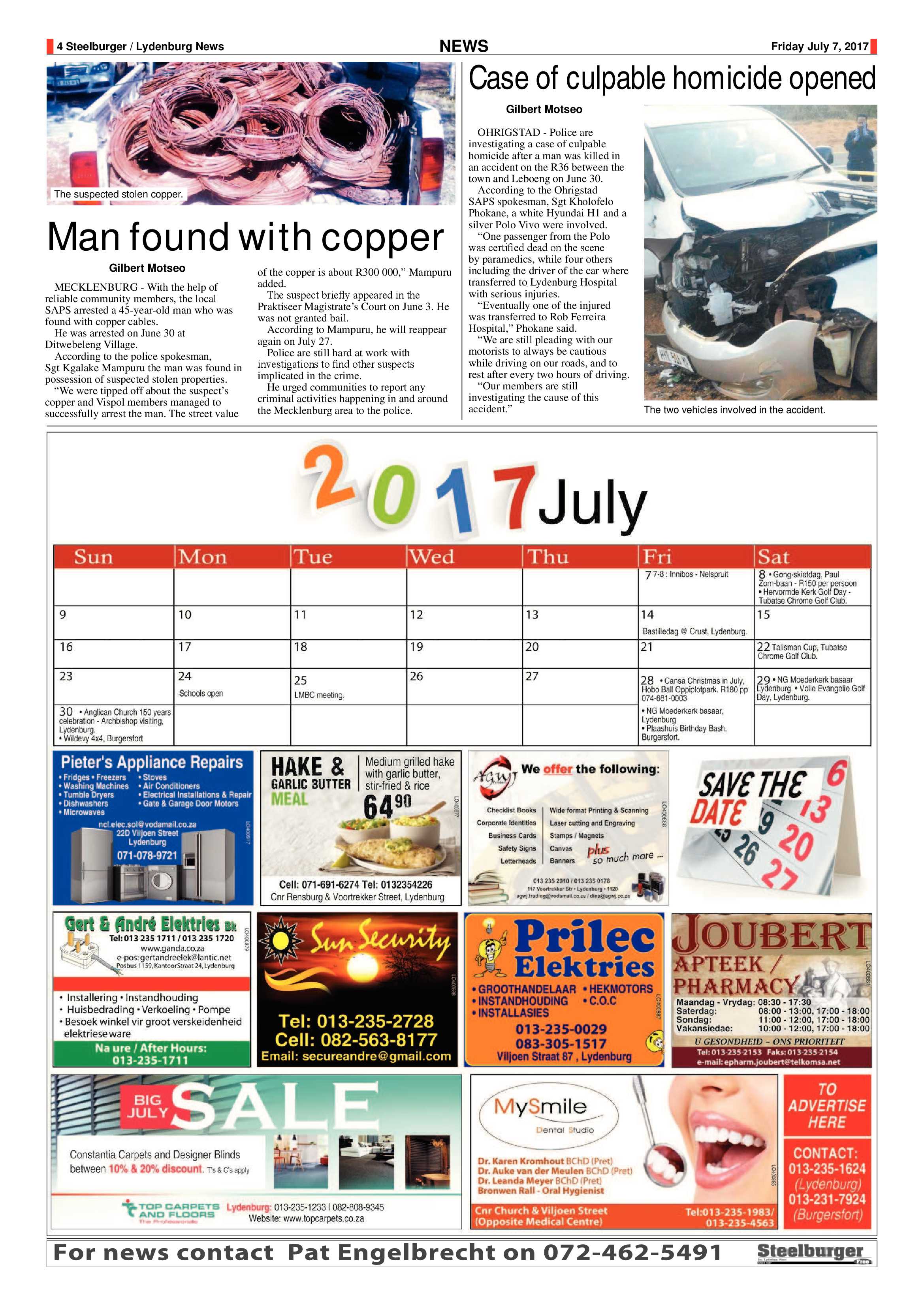 Steelburger News 7 July 2017 page 4