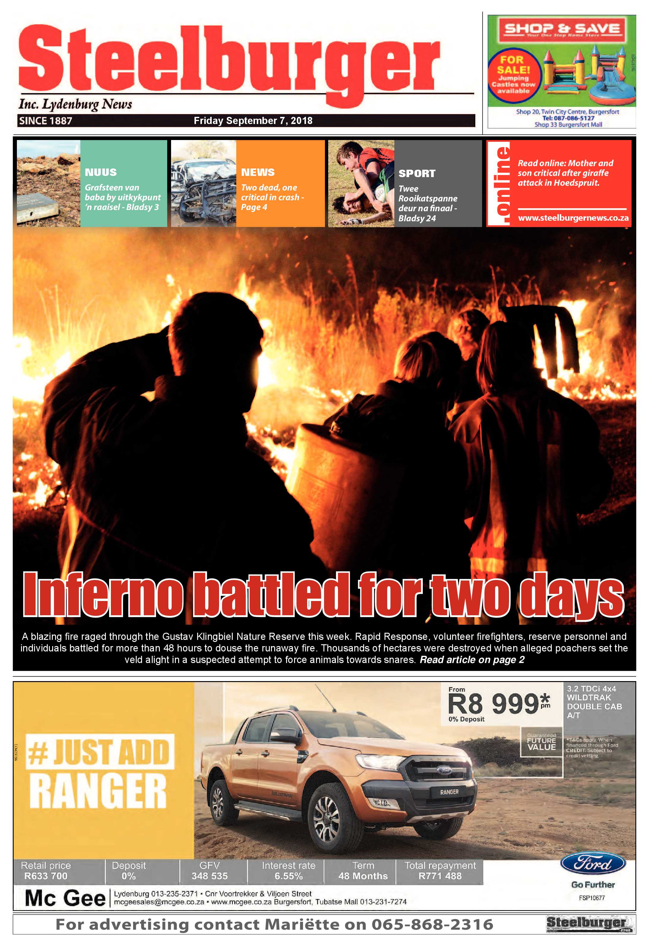 Steelburger 7 September 2018 page 1