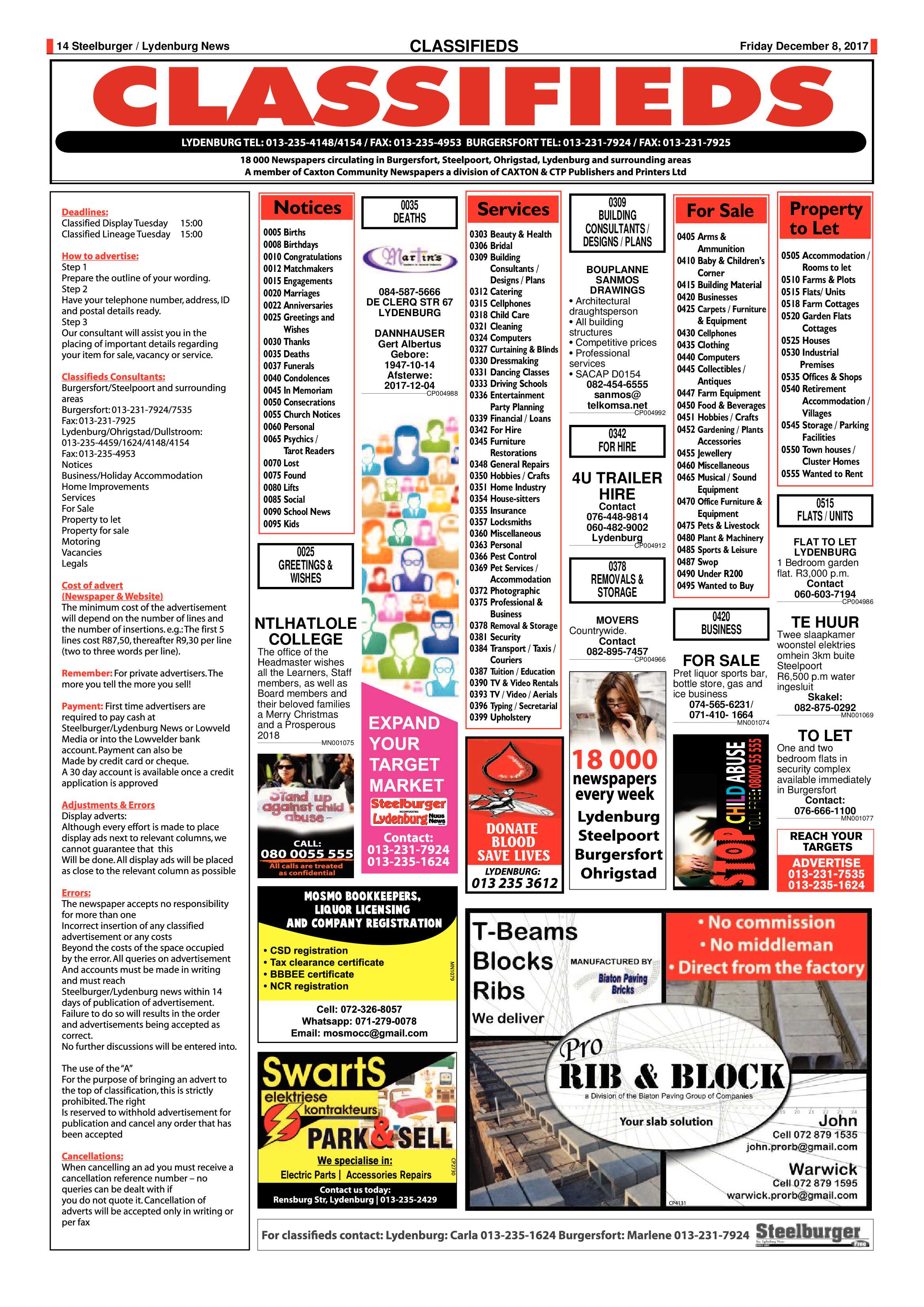 Steelburger News 8 December 2017 page 14