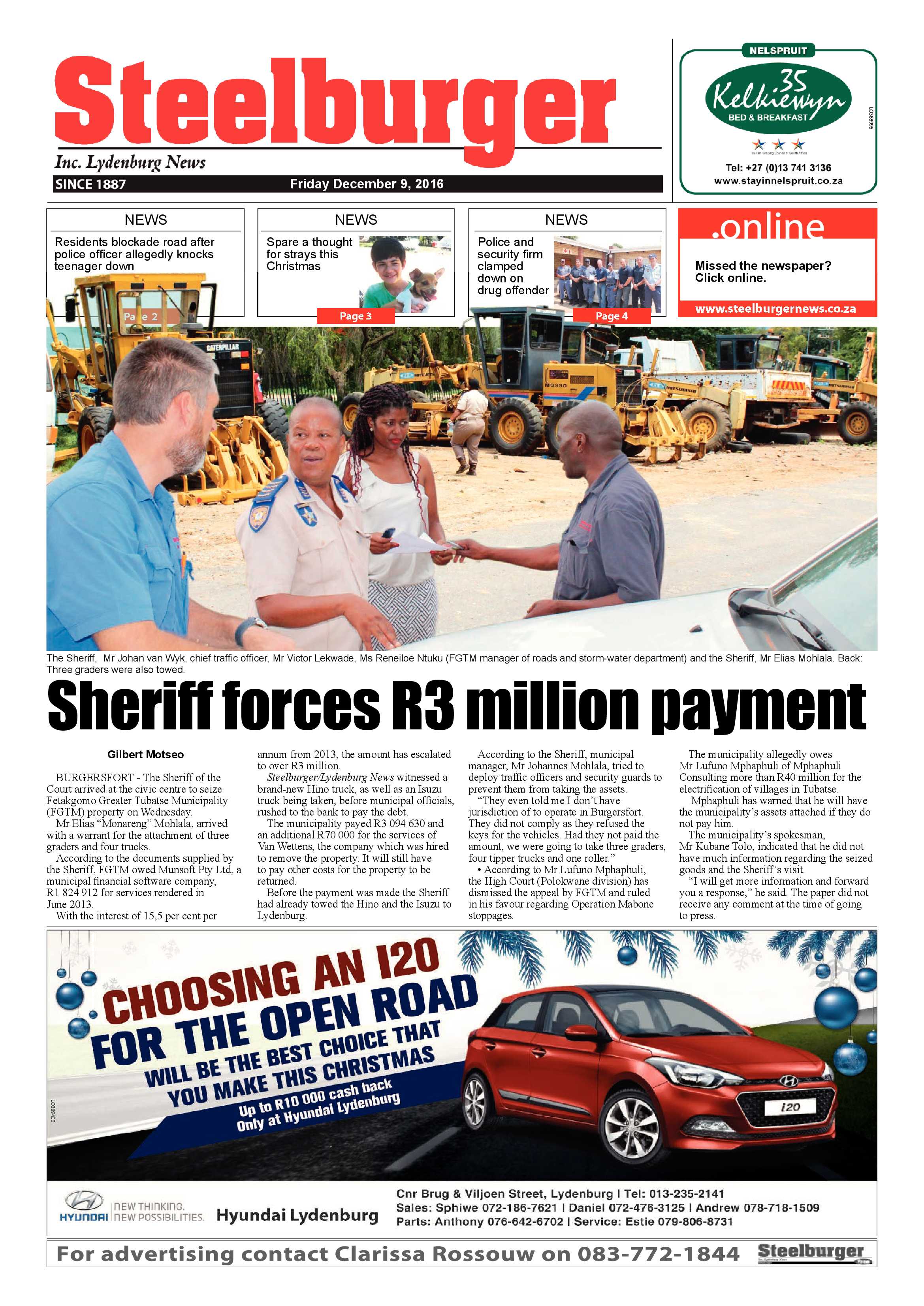 Steelburger 9 December 2016 page 1