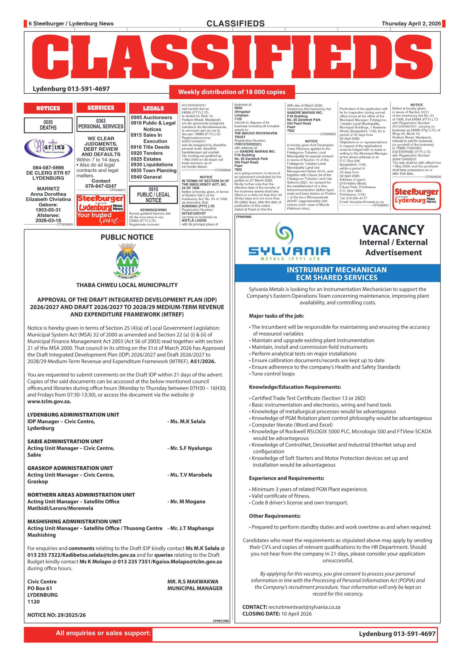 Steelburger News 02 April 2026 page 6