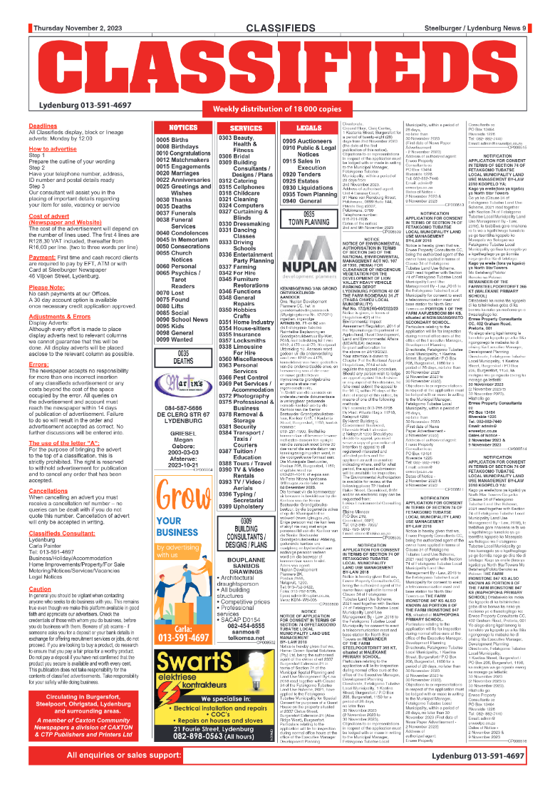 Steelburger News 02 November 2023 page 9