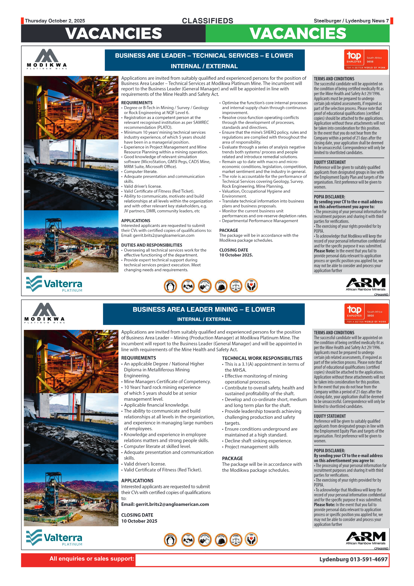 Steelburger News 02 October 2025 page 7