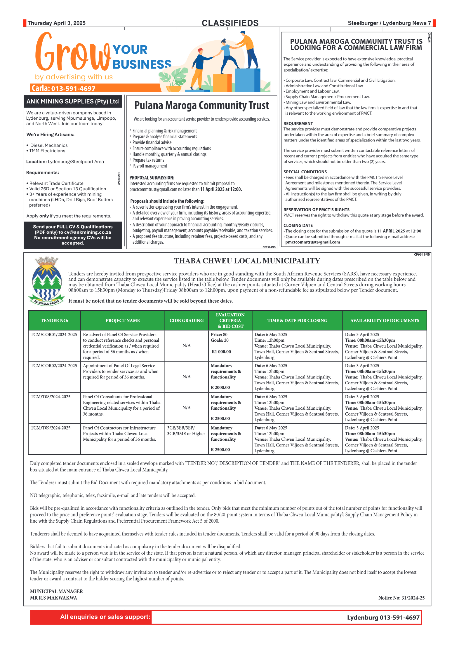 Steelburger News 03 April 2025 page 7