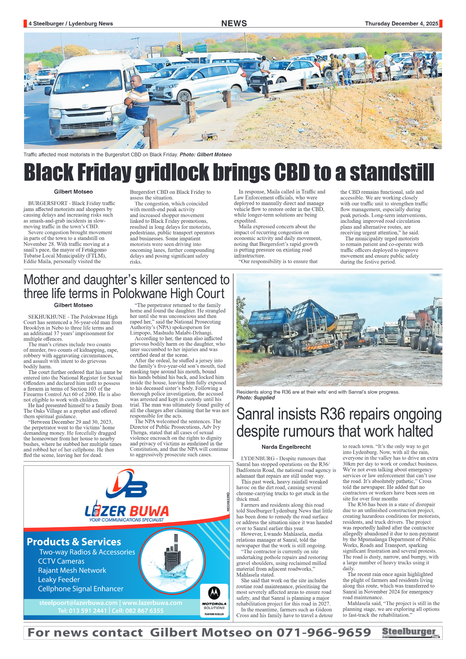 Steelburger News 4 December 2025 page 4