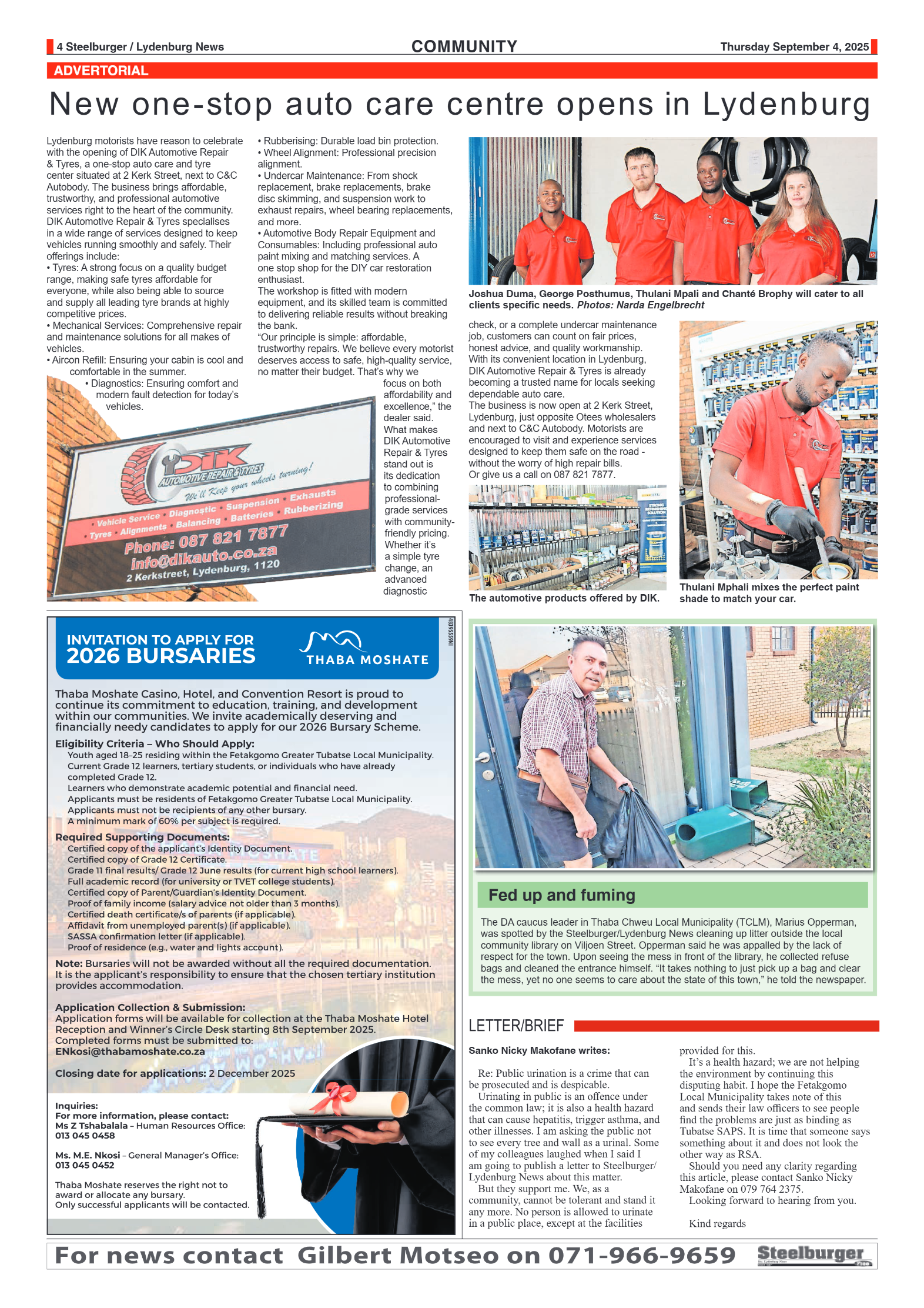 Steelburger News 04 September 2025 page 4