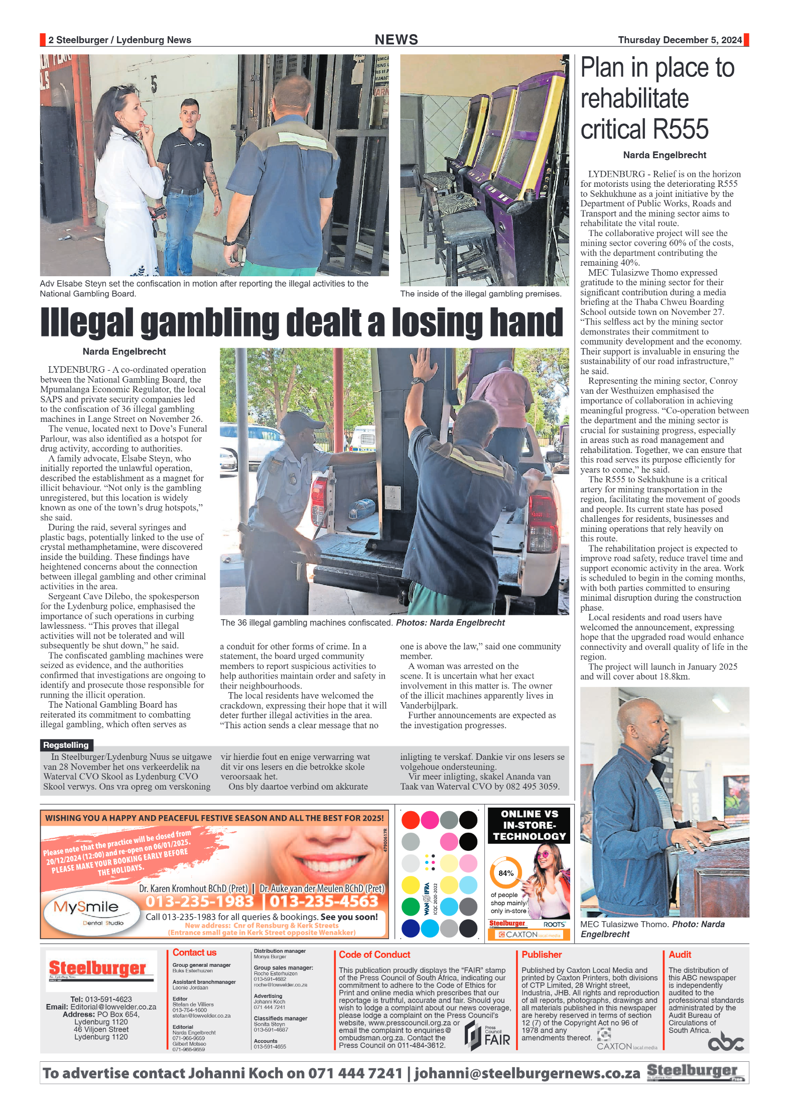 Steelburger News 5 December 2024 page 2