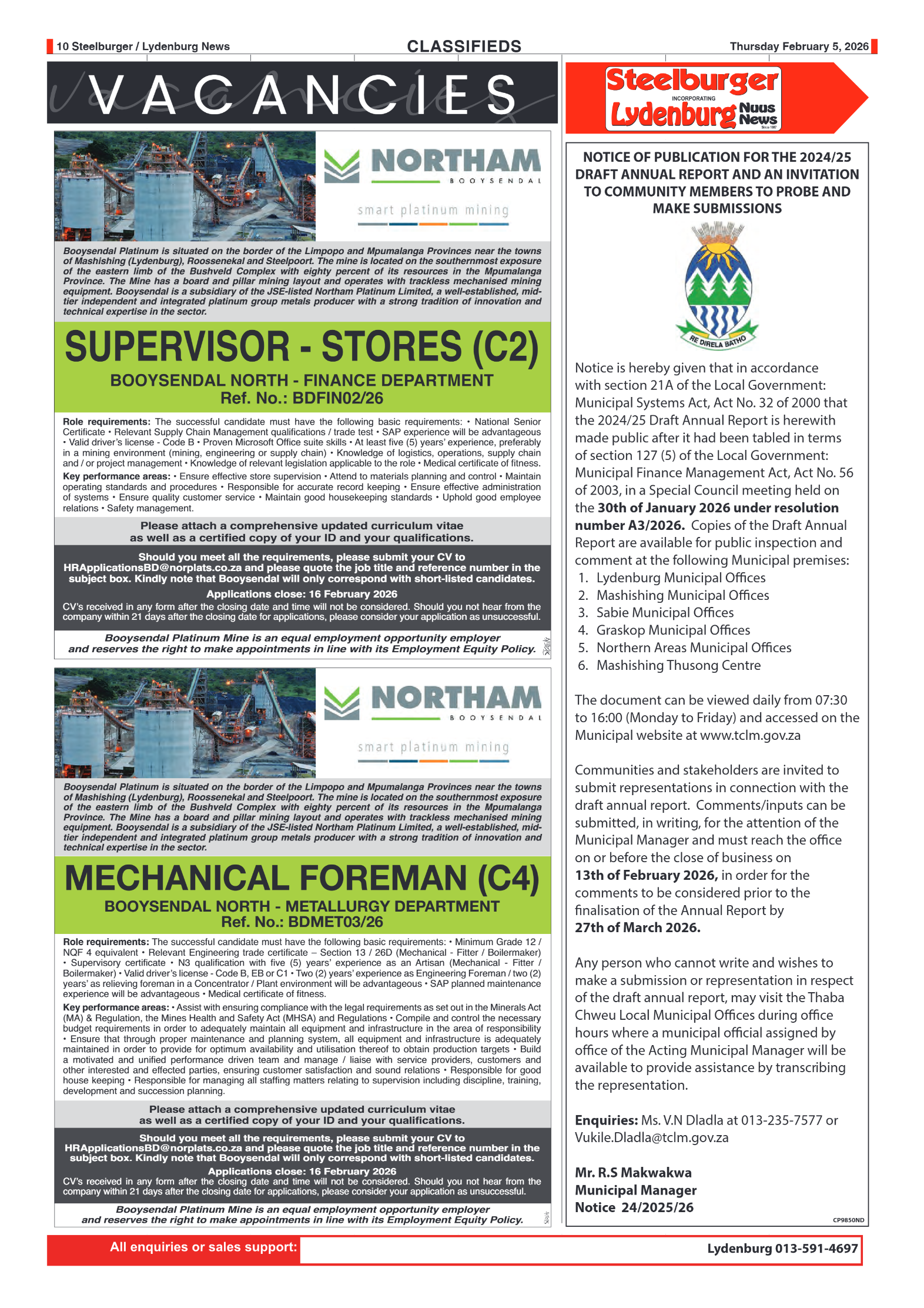 Steelburger News 05 February 2026 page 10