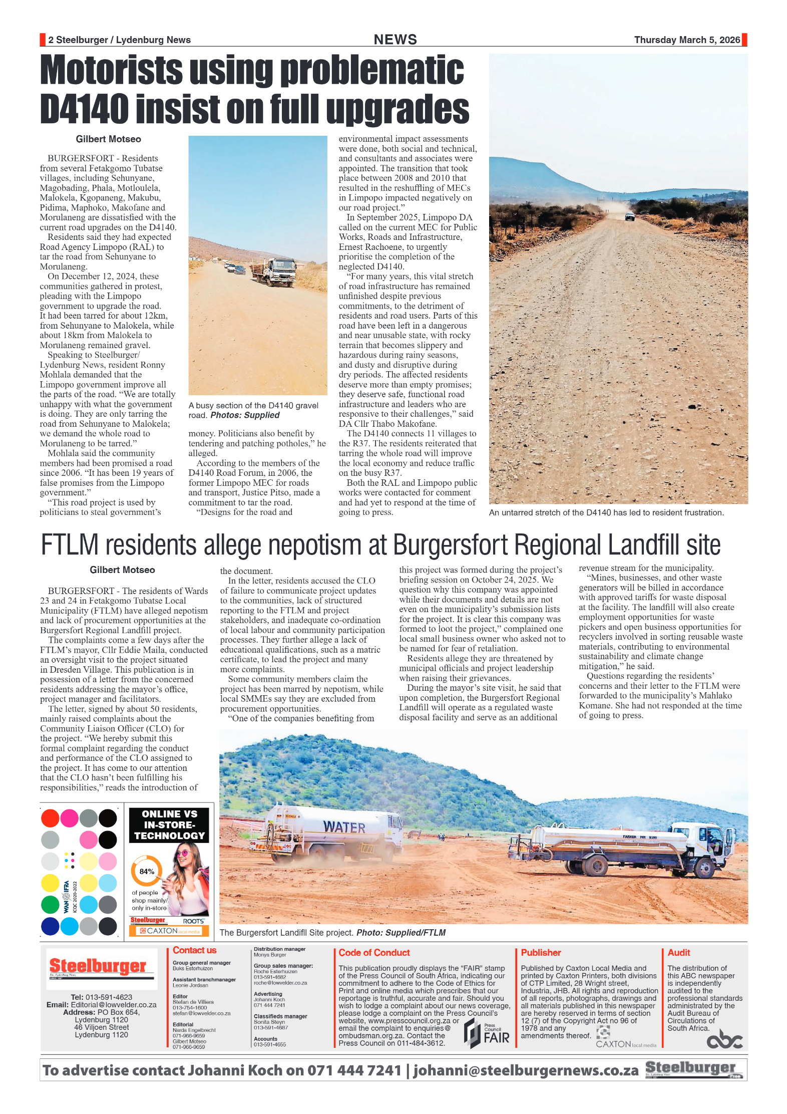 Steelburger News 5 March 2026 page 2