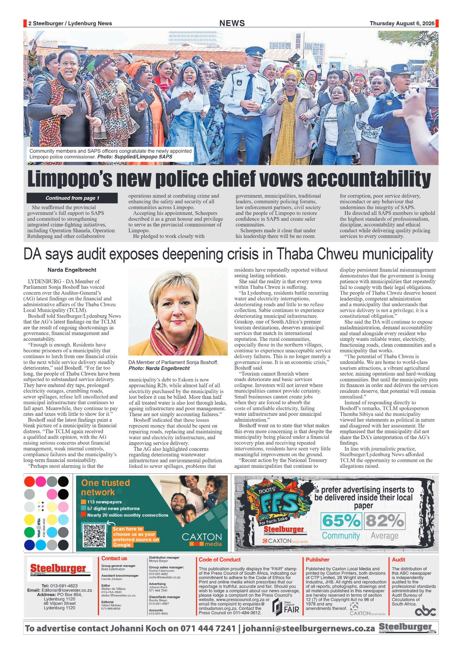 Steelburger News 06 August 2026 page 2