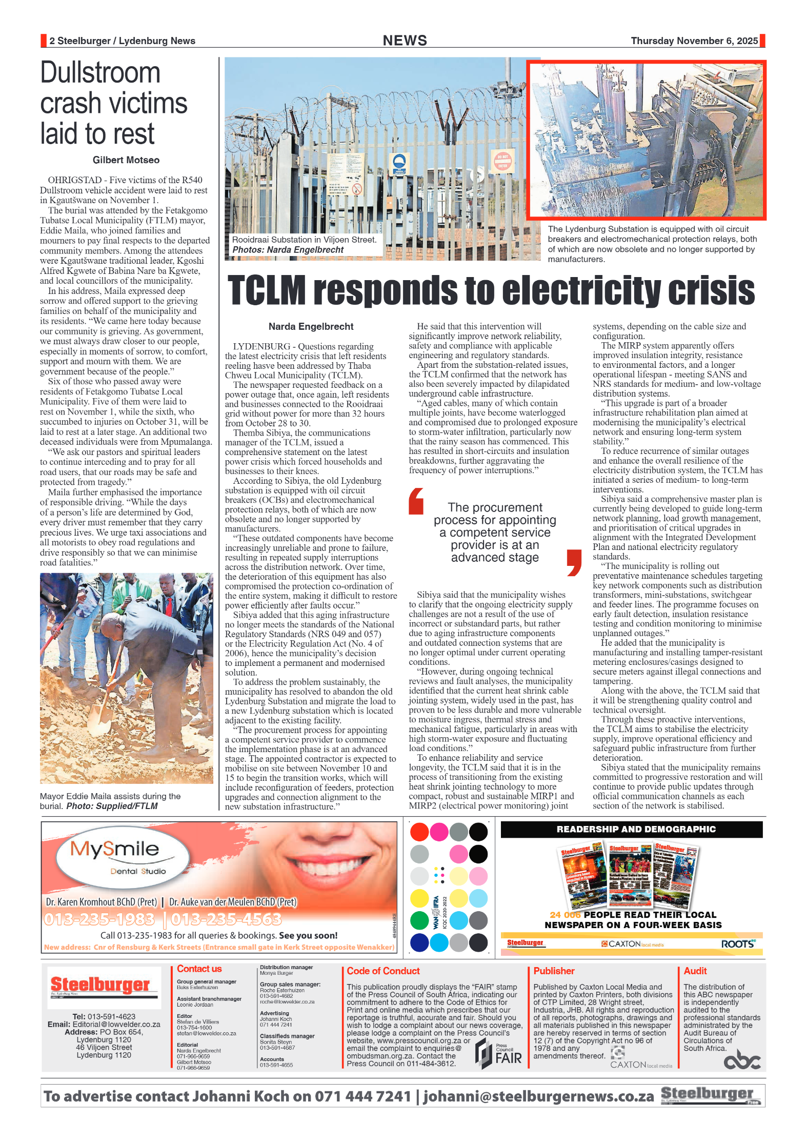 Steelburger News 06 November 2025 page 2