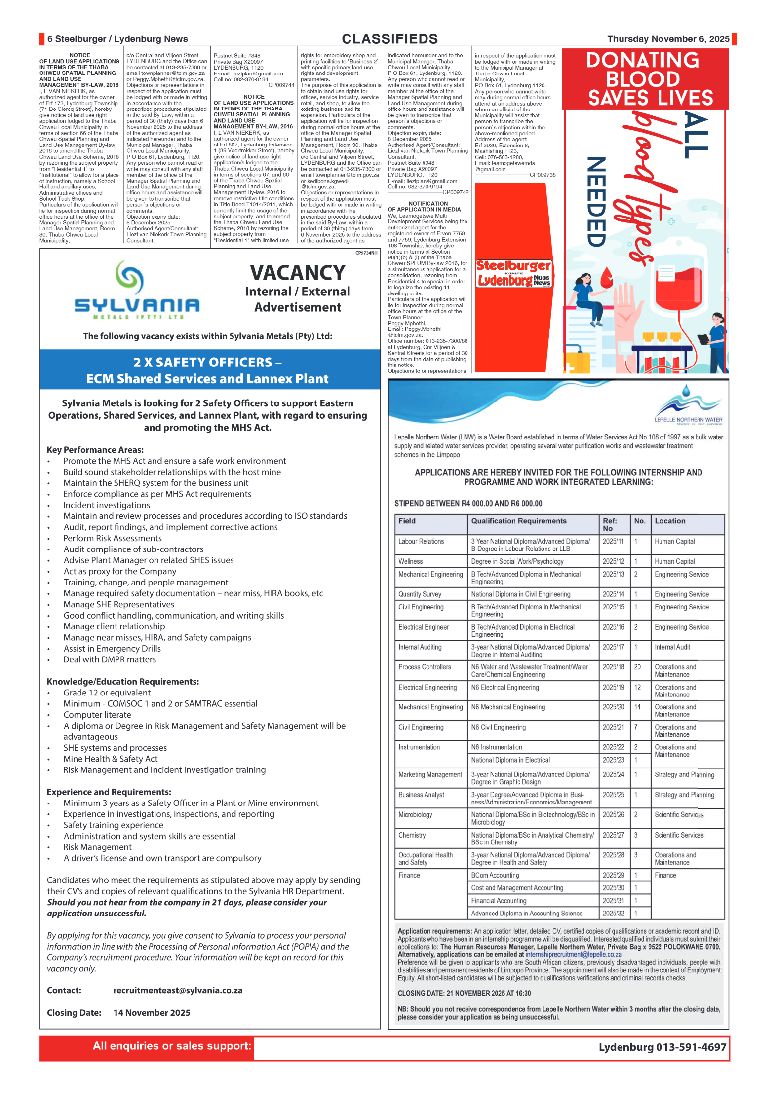 Steelburger News 06 November 2025 page 6