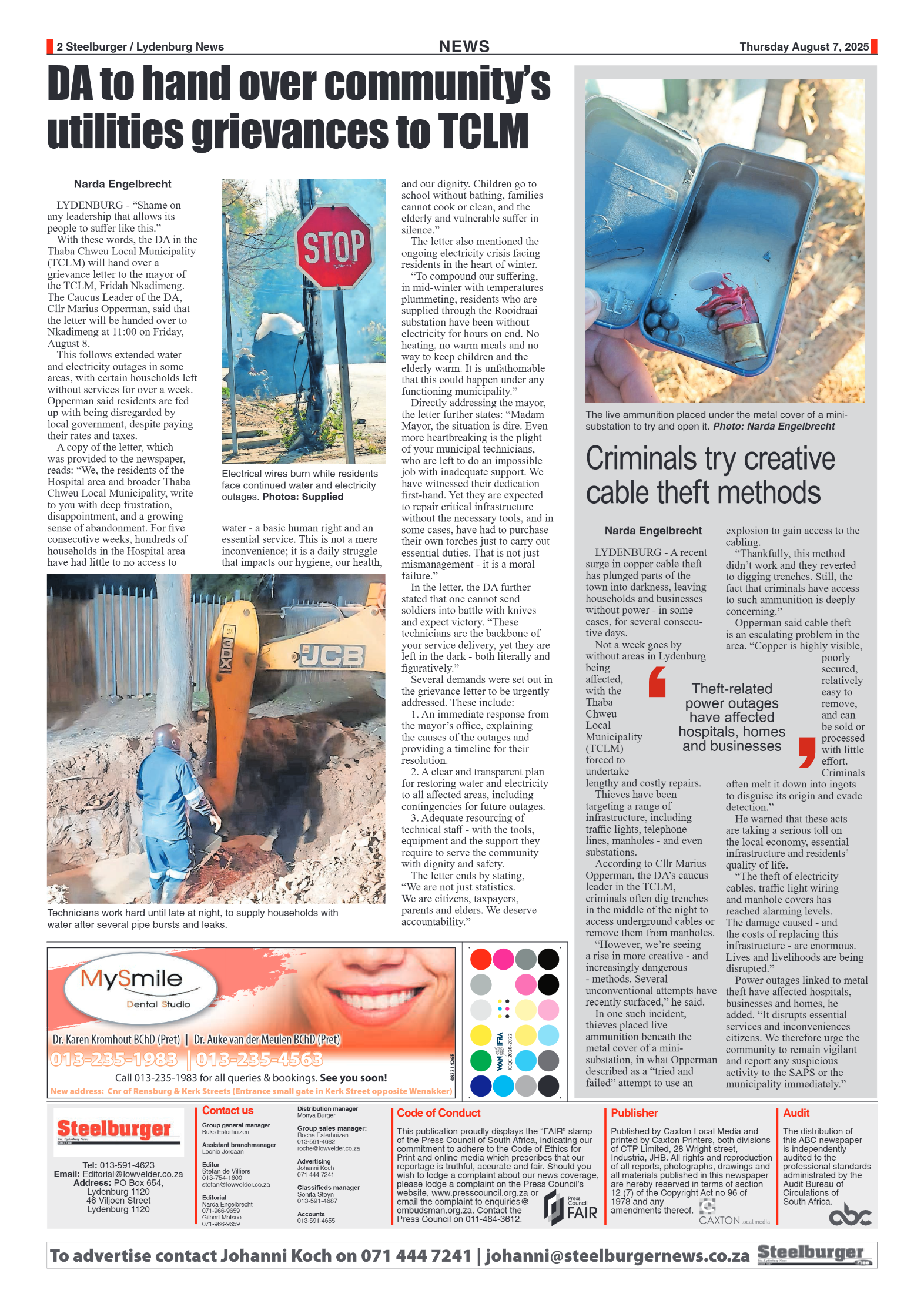 Steelburger News 7 August 2025 page 2