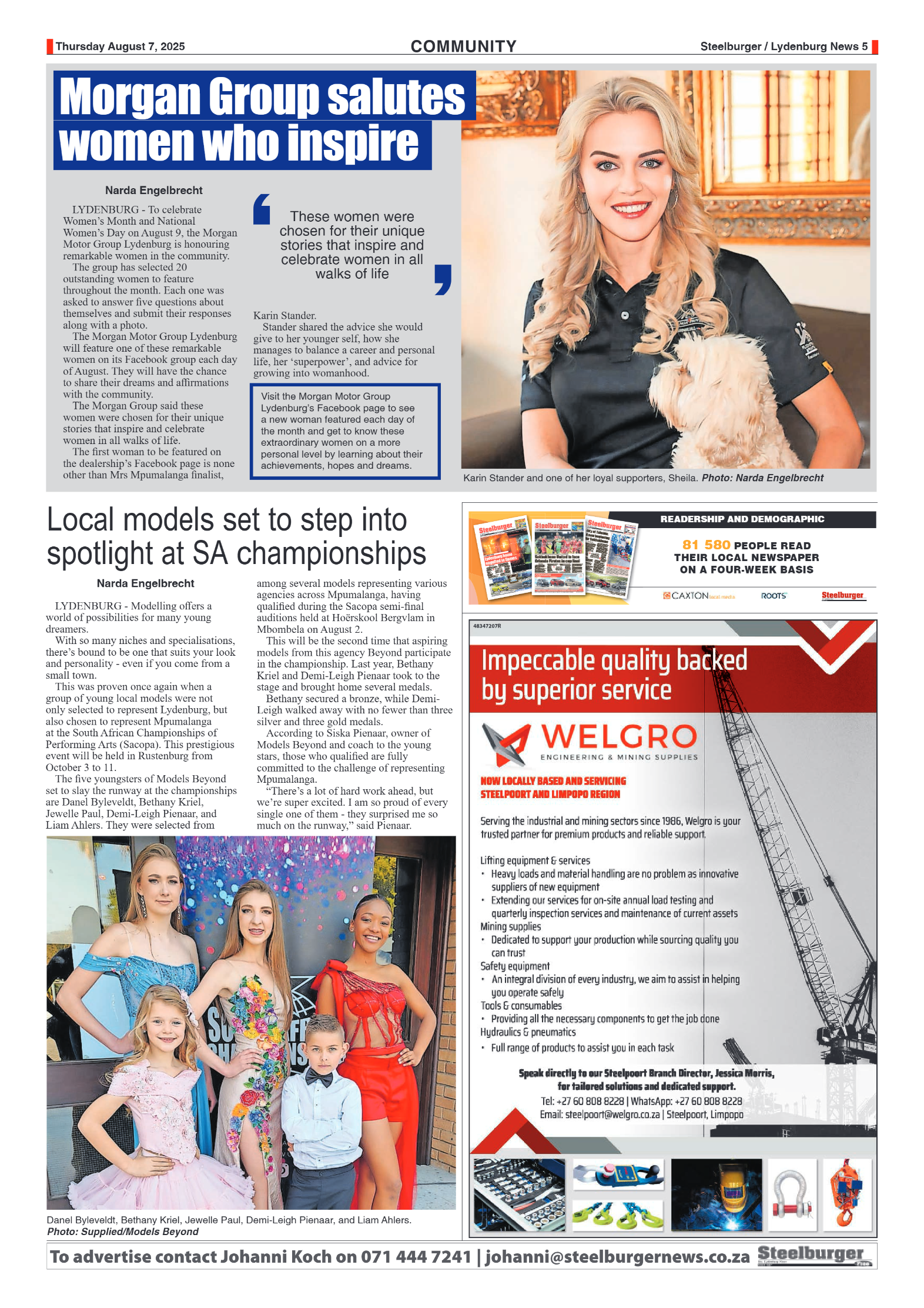 Steelburger News 7 August 2025 page 5