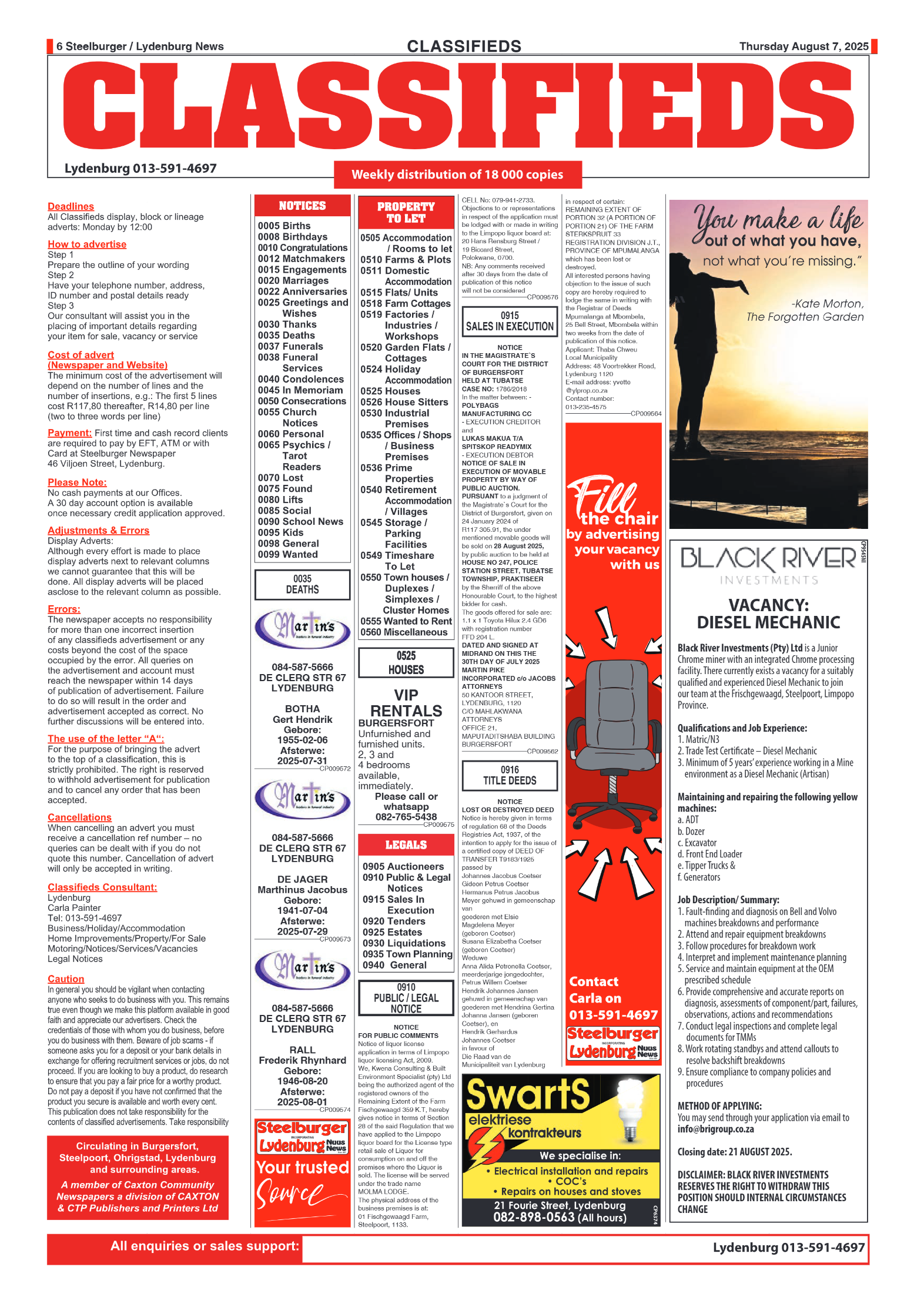 Steelburger News 7 August 2025 page 6