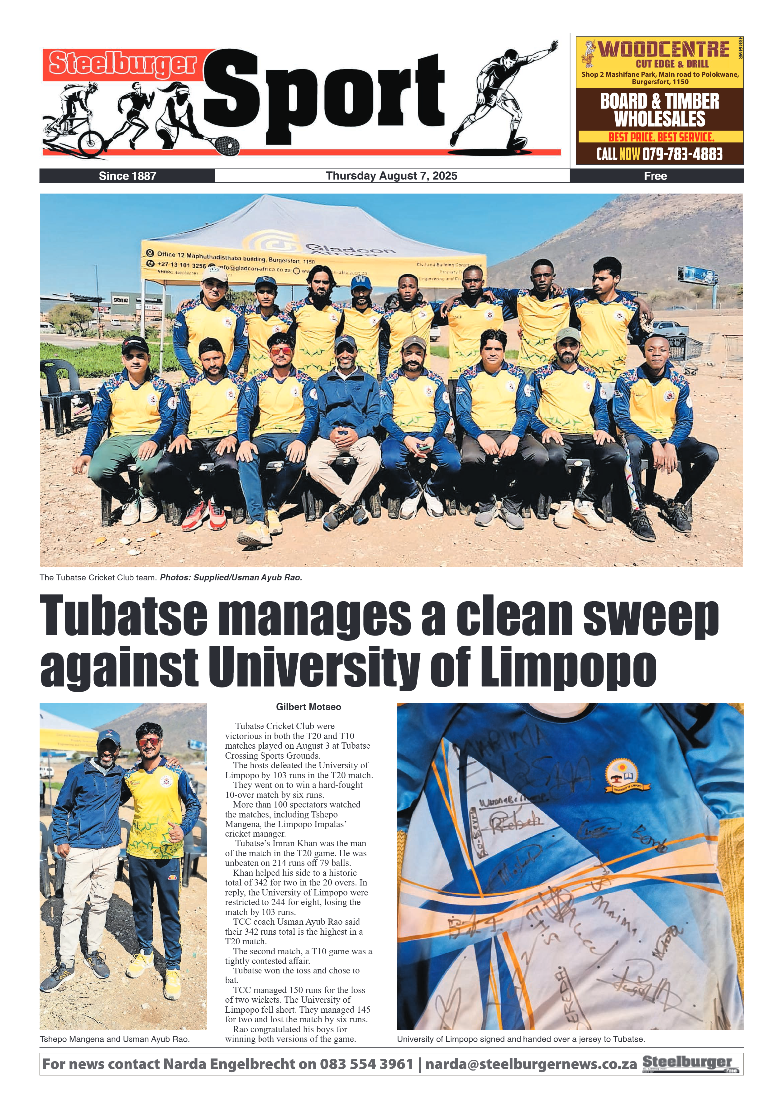 Steelburger News 7 August 2025 page 8