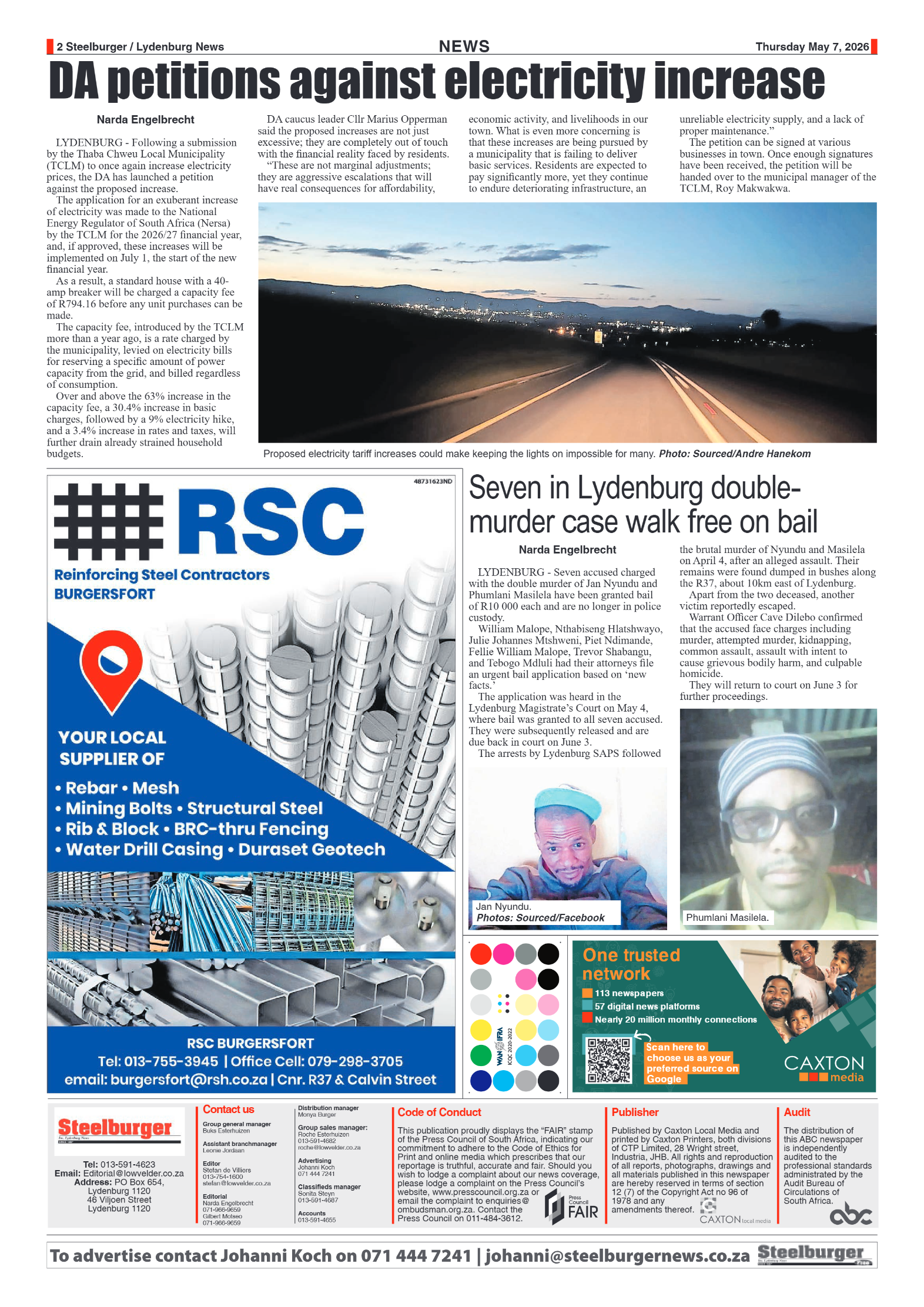 Steelburger News 7 May 2026 page 2