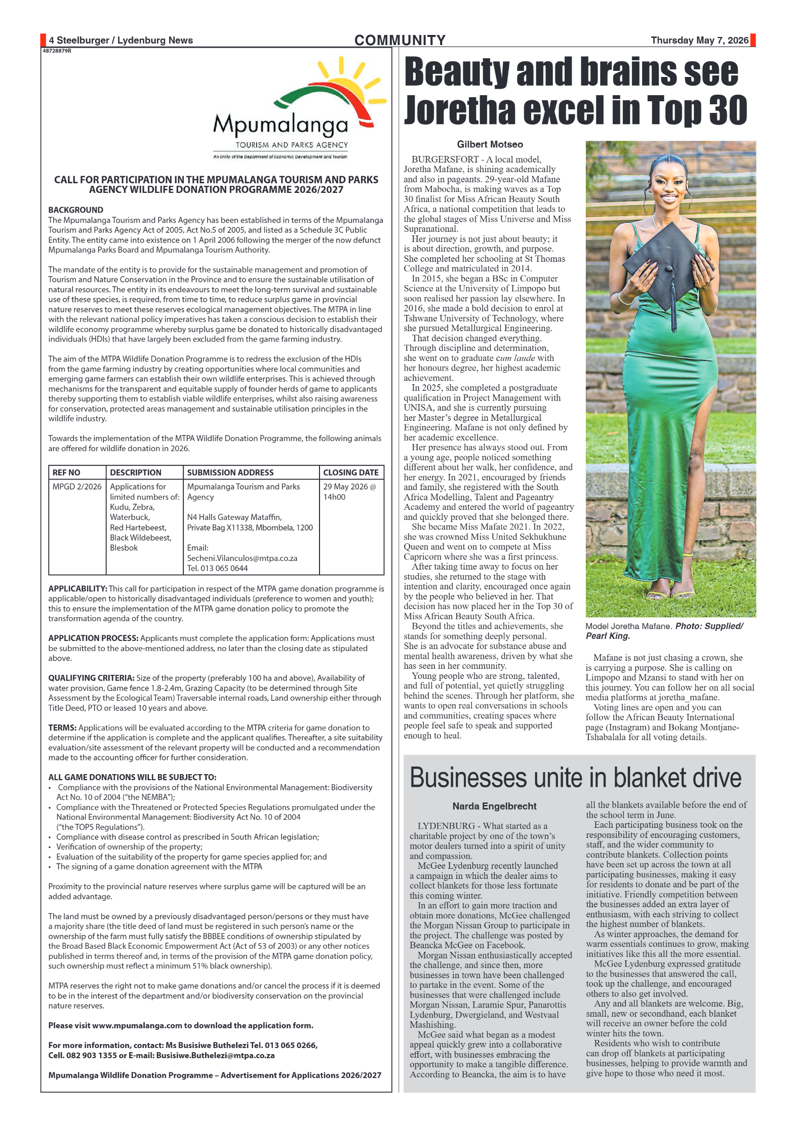 Steelburger News 7 May 2026 page 4