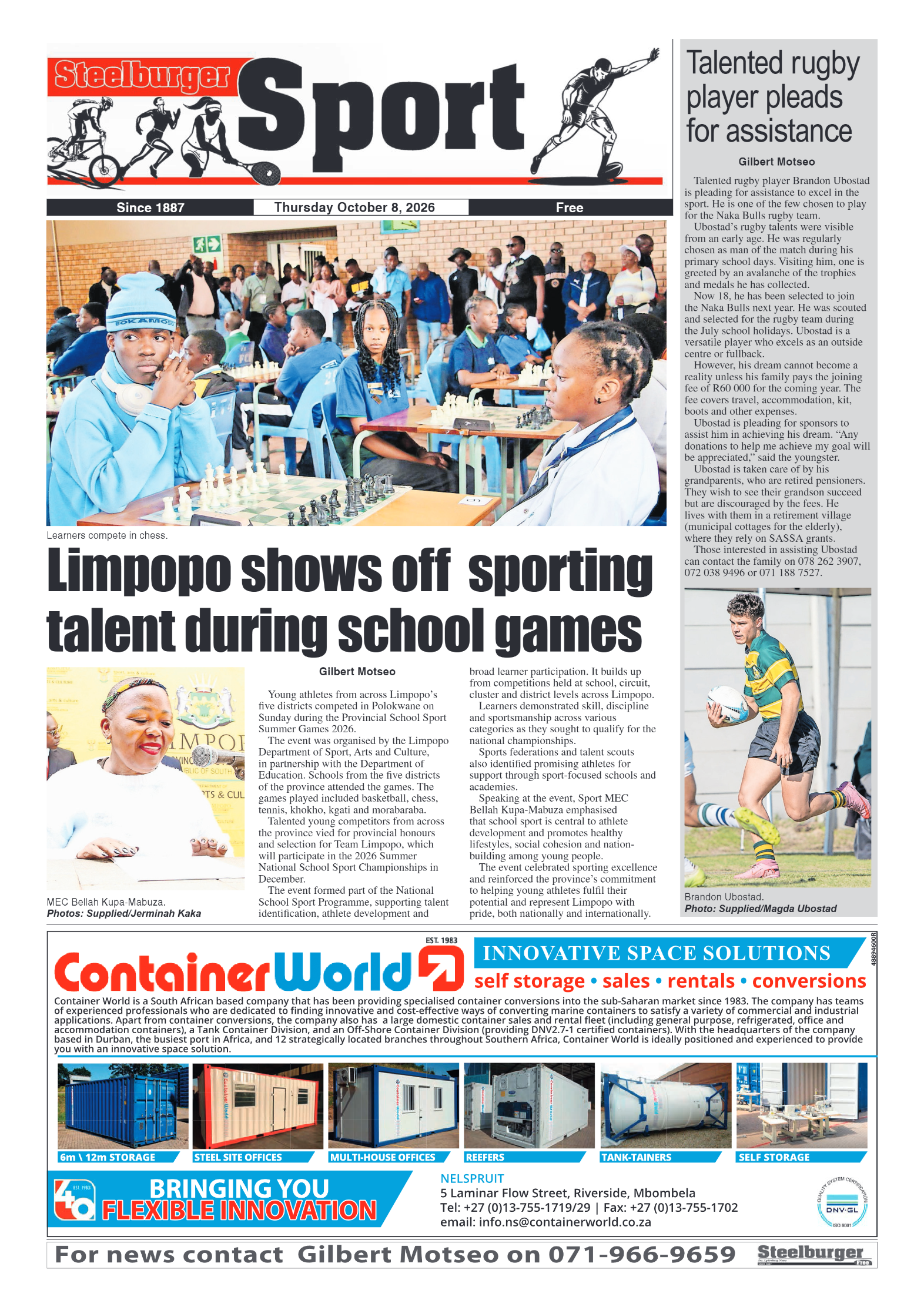 Steelburger News 08 October 2026 page 4