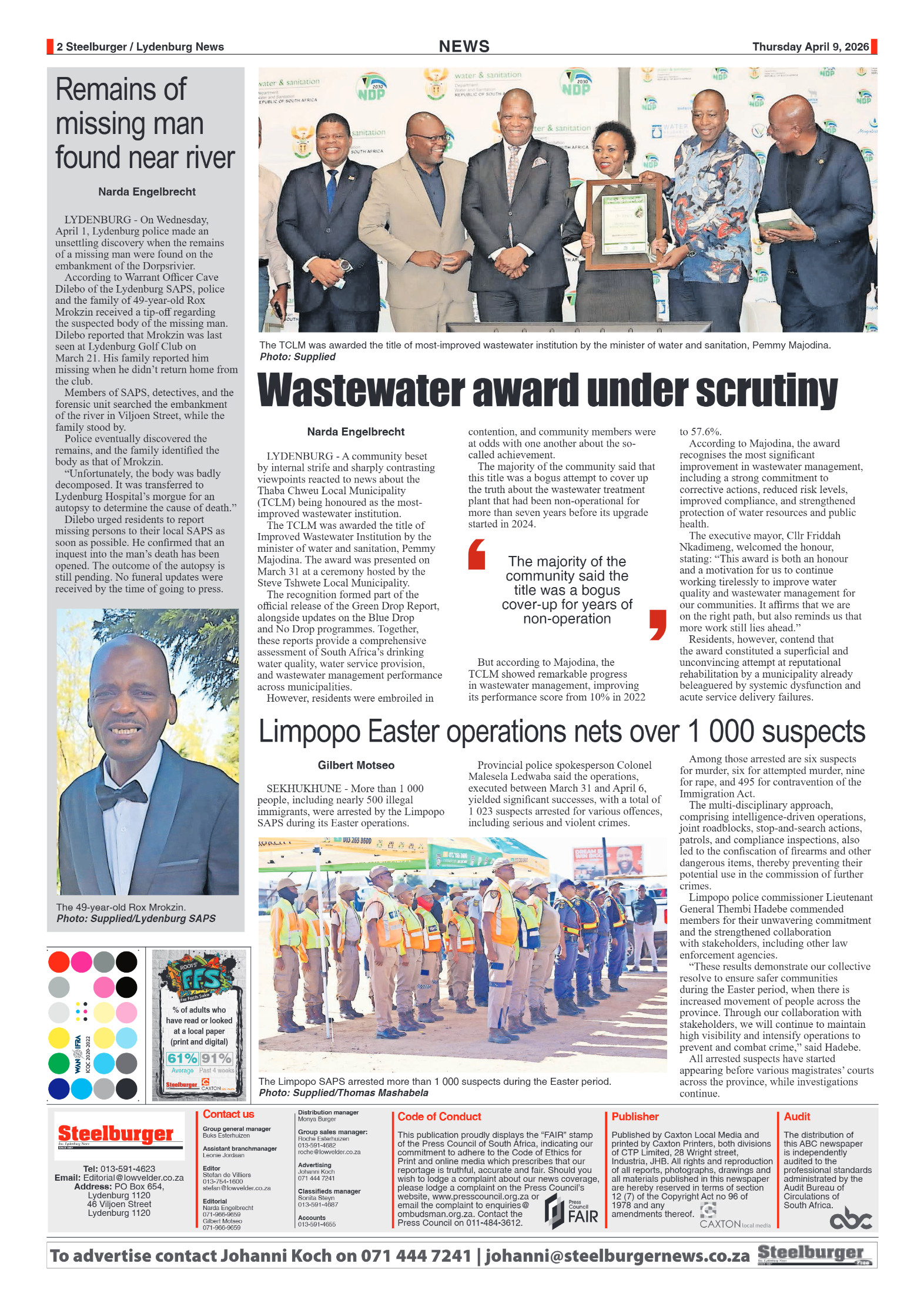 Steelburger News 09 April 2026 page 2