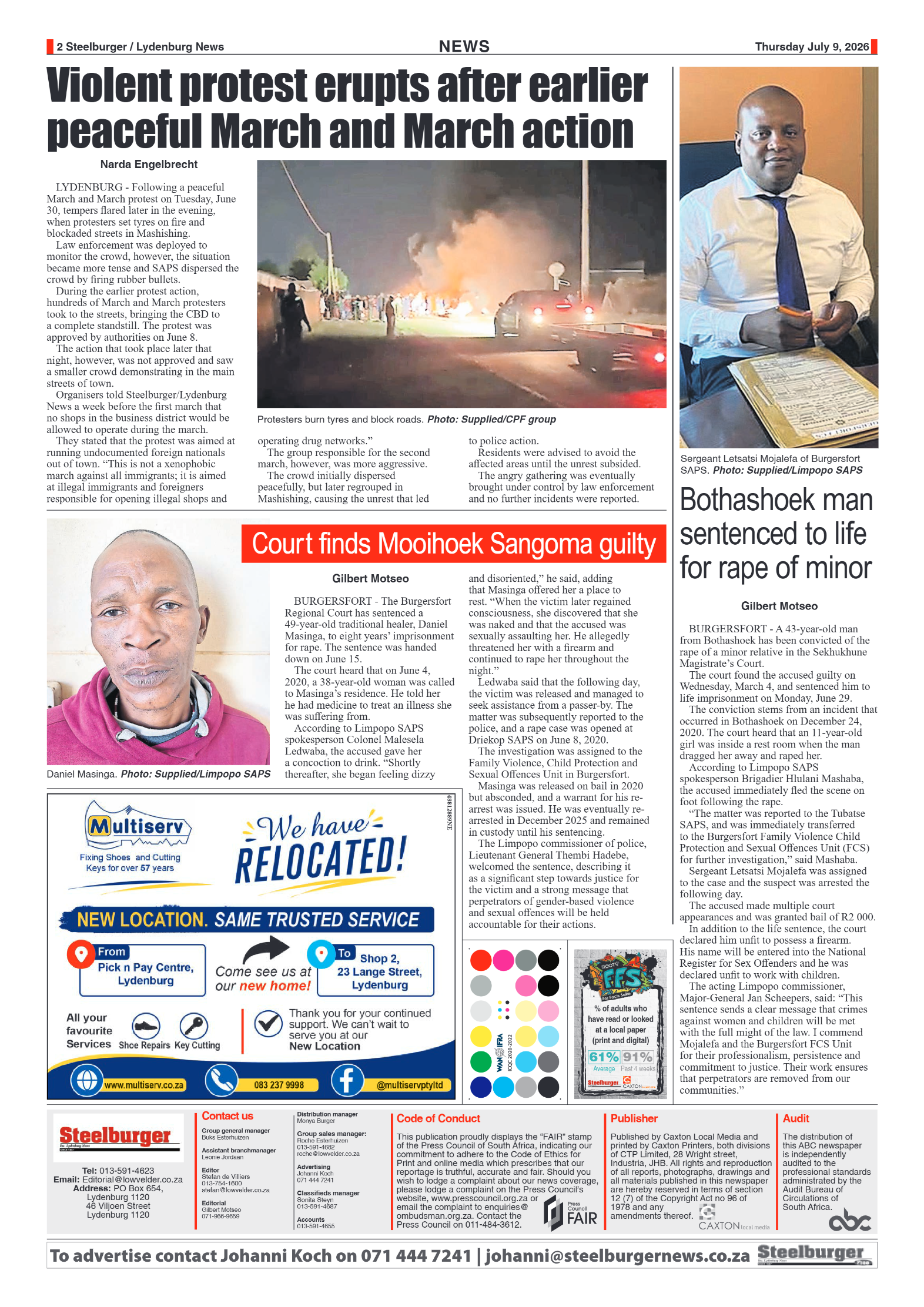 Steelburger News 9 July 2026 page 2