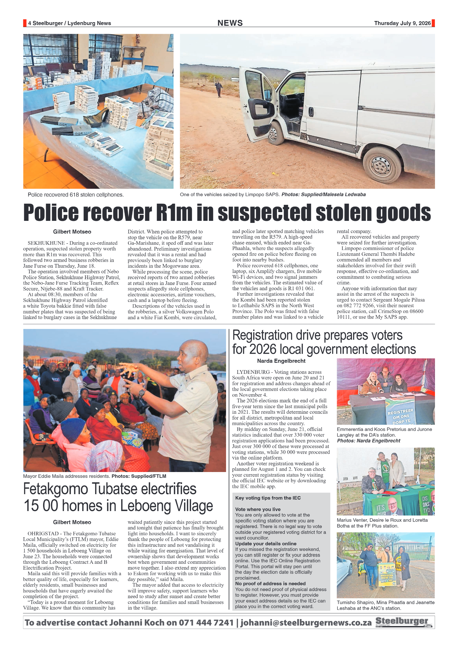 Steelburger News 9 July 2026 page 4