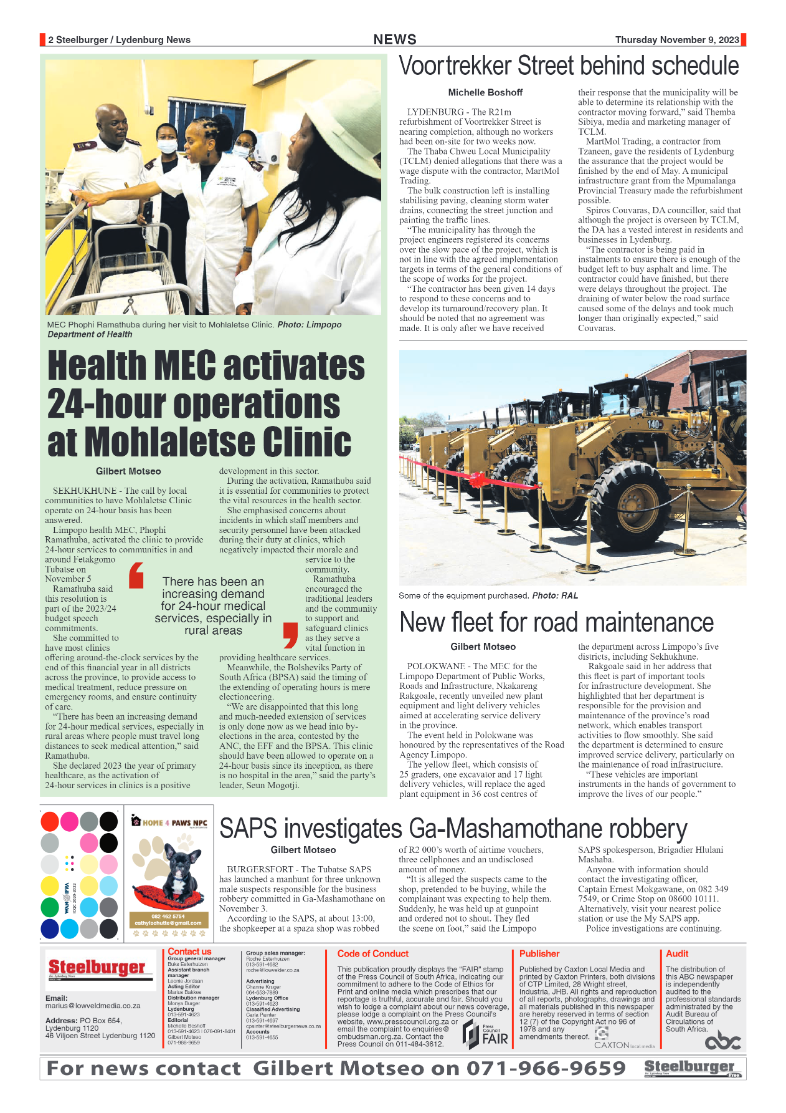 Steelburger News 09 November 2023 page 2