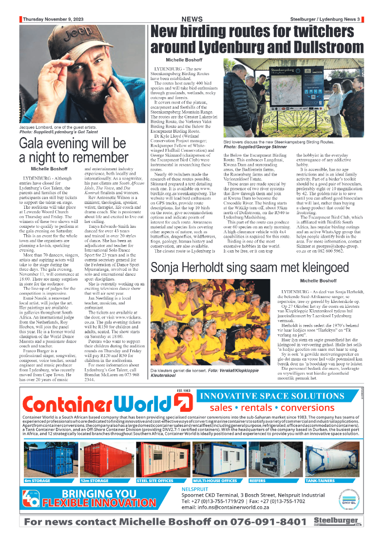 Steelburger News 09 November 2023 page 3