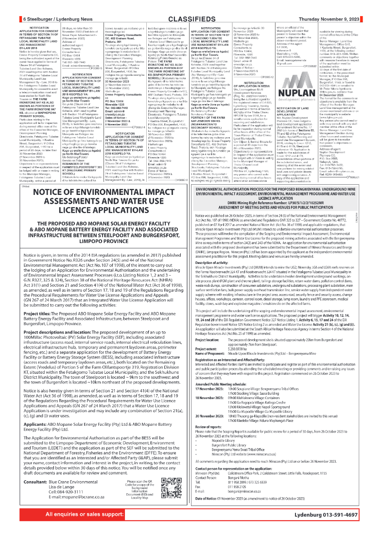 Steelburger News 09 November 2023 page 6