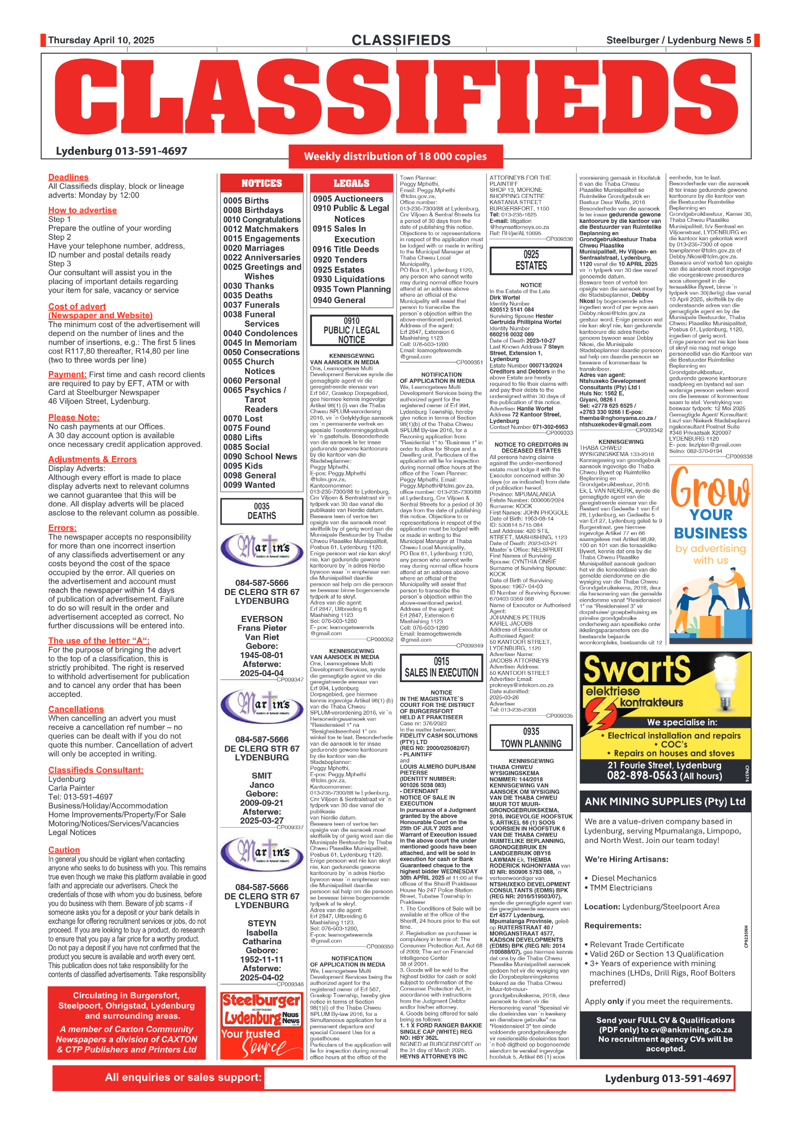 Steelburger News 09 April 2025 page 5