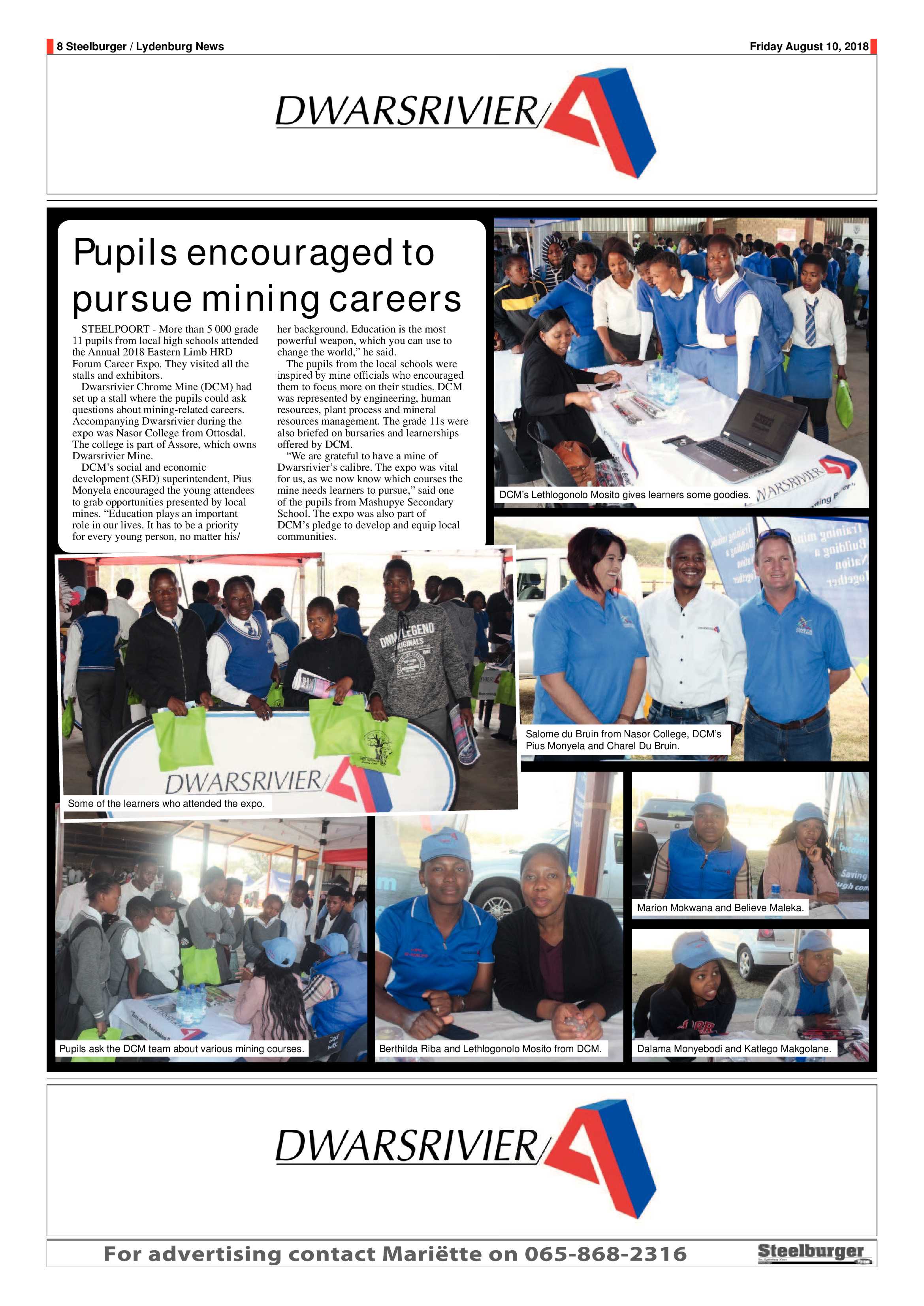 Steelburger News 10 August 2018 page 8