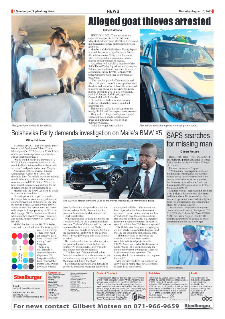 Steelburger News 10 August 2023 page 2