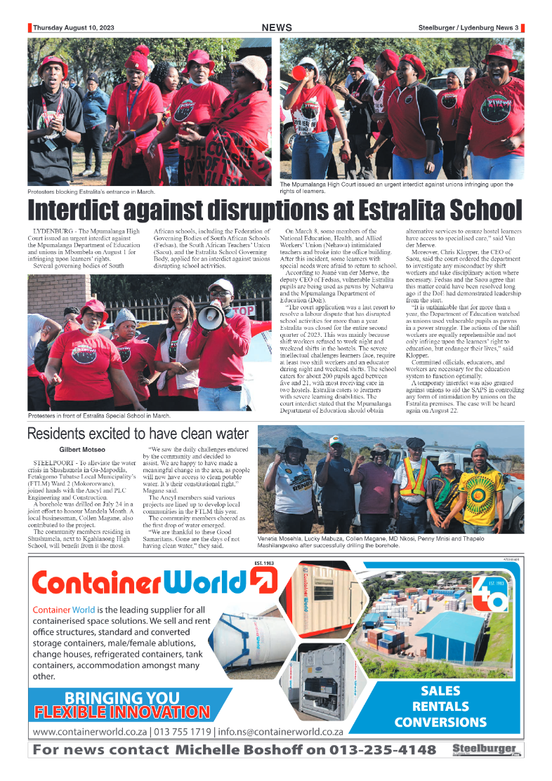 Steelburger News 10 August 2023 page 3